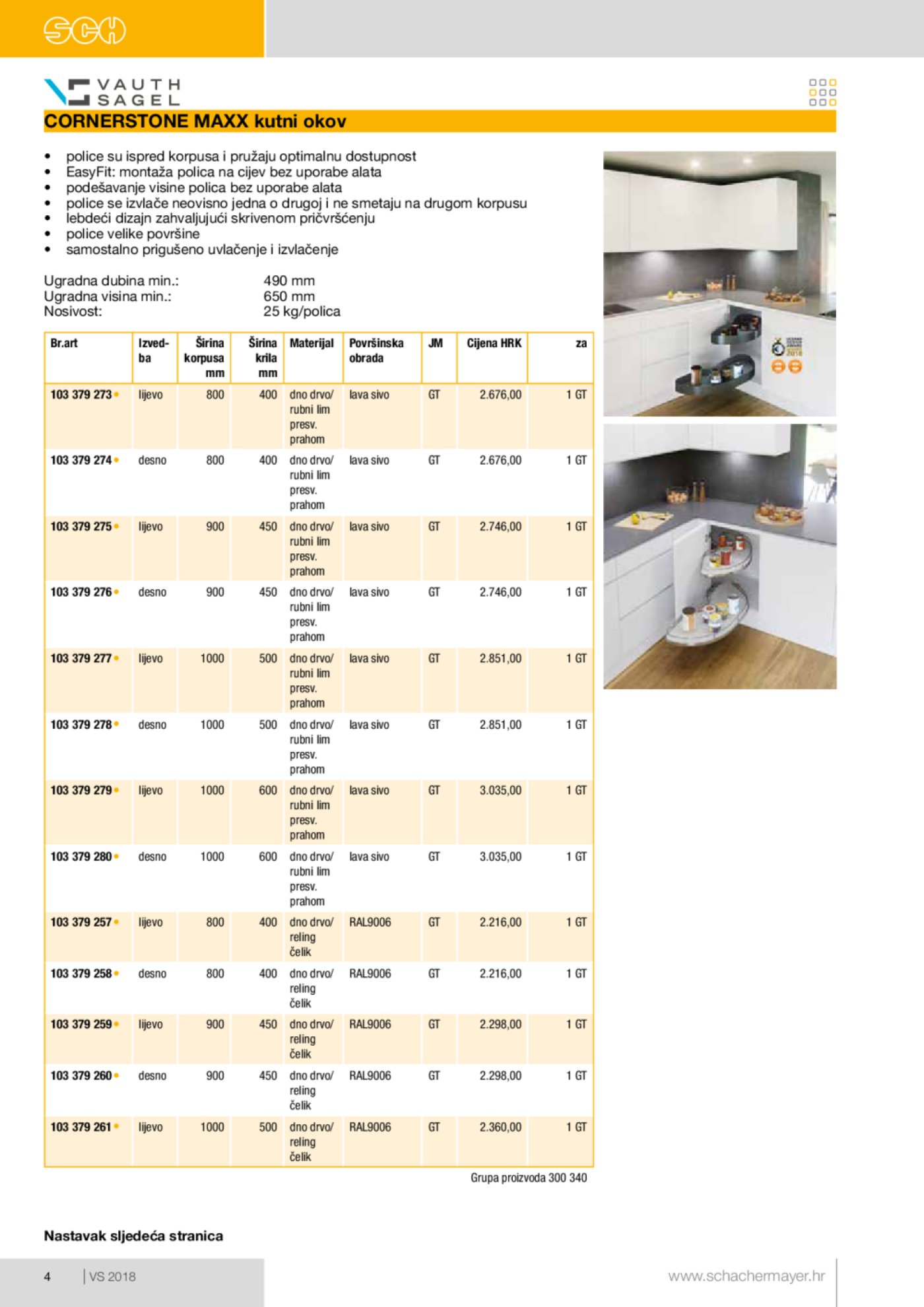 Schachermayer katalog Izvlačno okretni okov 02.10.-31.05.2019.