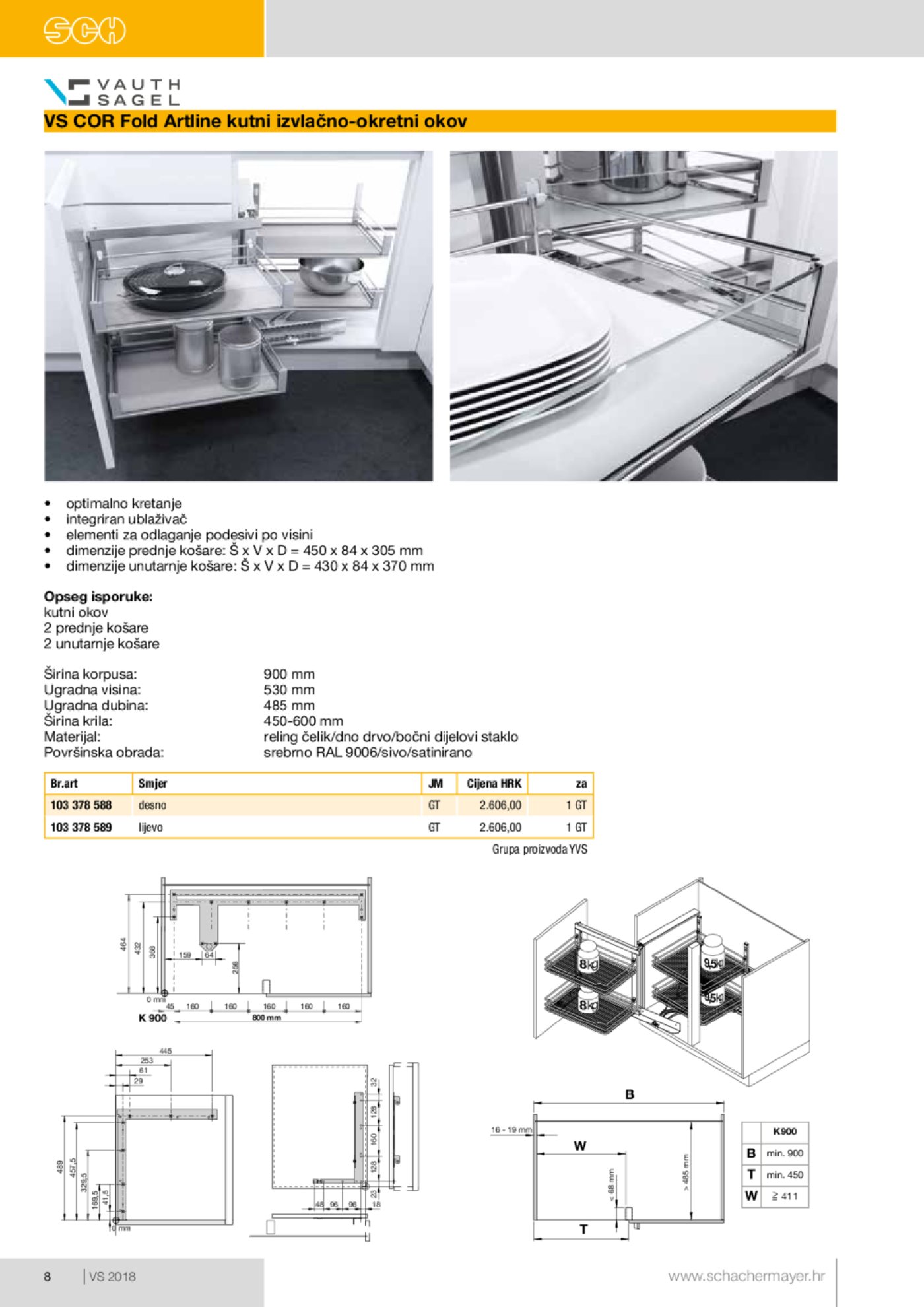Schachermayer katalog Izvlačno okretni okov 02.10.-31.05.2019.