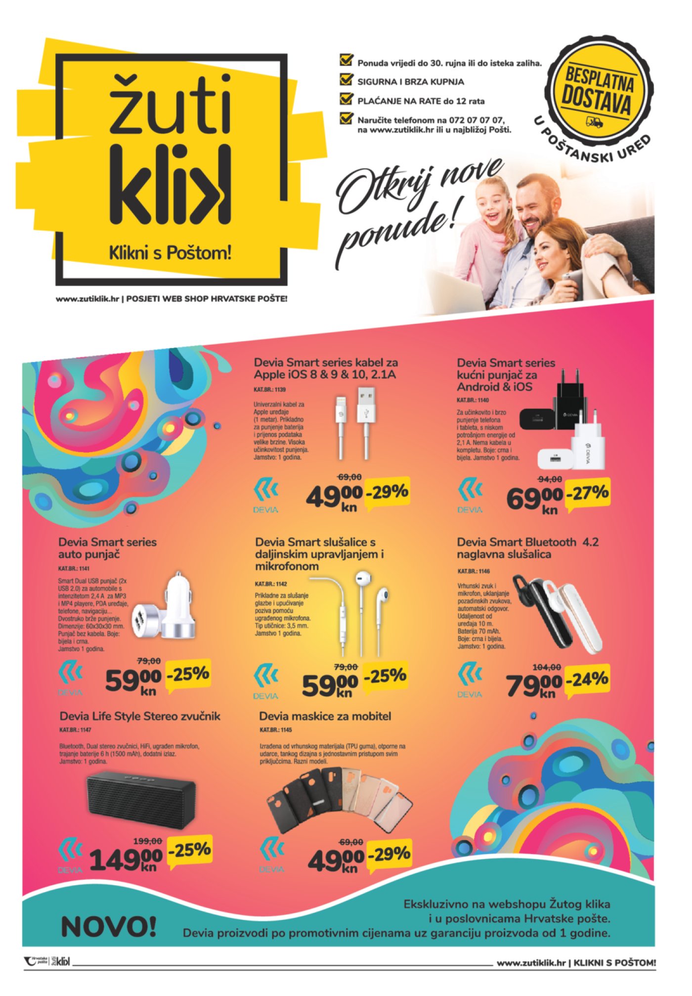 Hrvatska pošta katalog Žuti klik od 01.09.-30.09.2019.