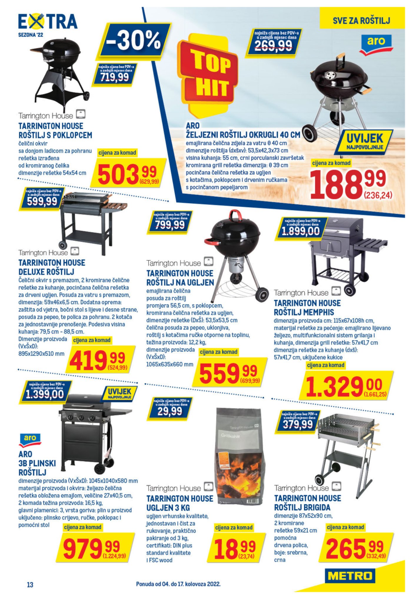 Metro katalog Neprehrana 04.08.-17.08.2022.