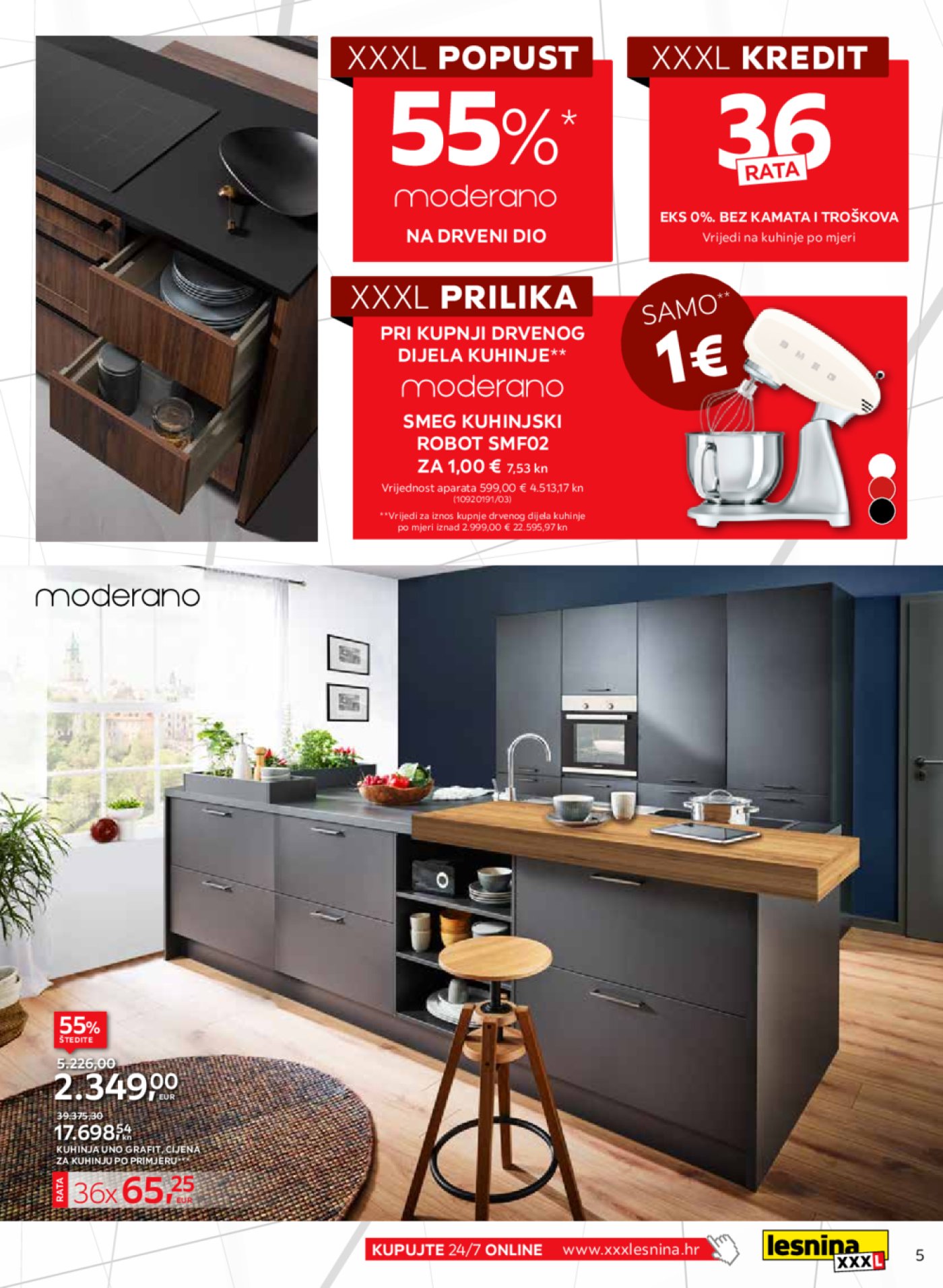 Lesnina katalog Super akcija kuhinja 01.09.-25.09.2023.