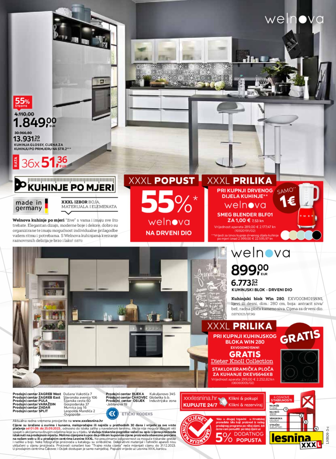 Lesnina katalog Super akcija kuhinja 01.09.-25.09.2023.