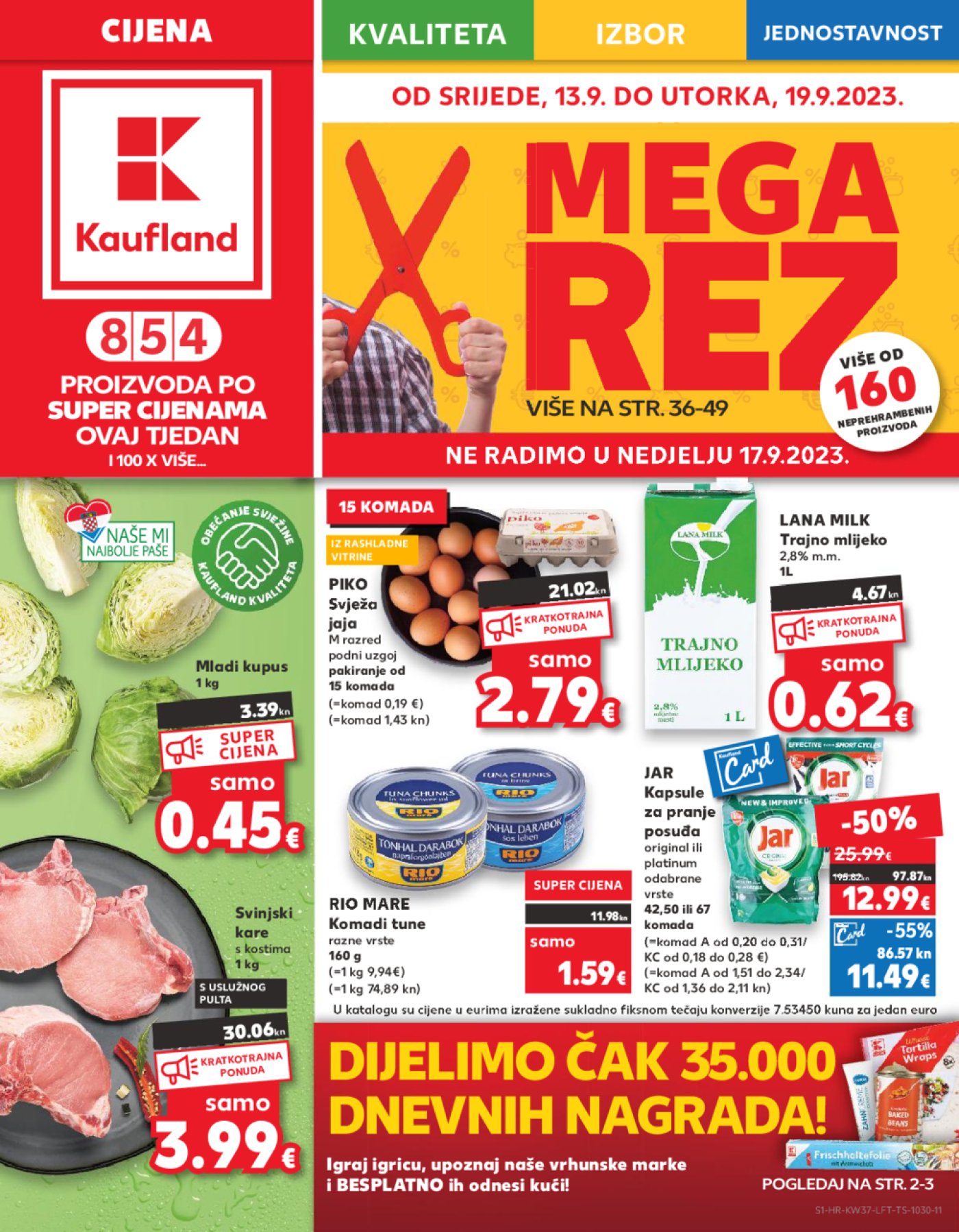 Kaufland katalog Akcija 13.09.-19.09.2023. Odabrane poslovnice