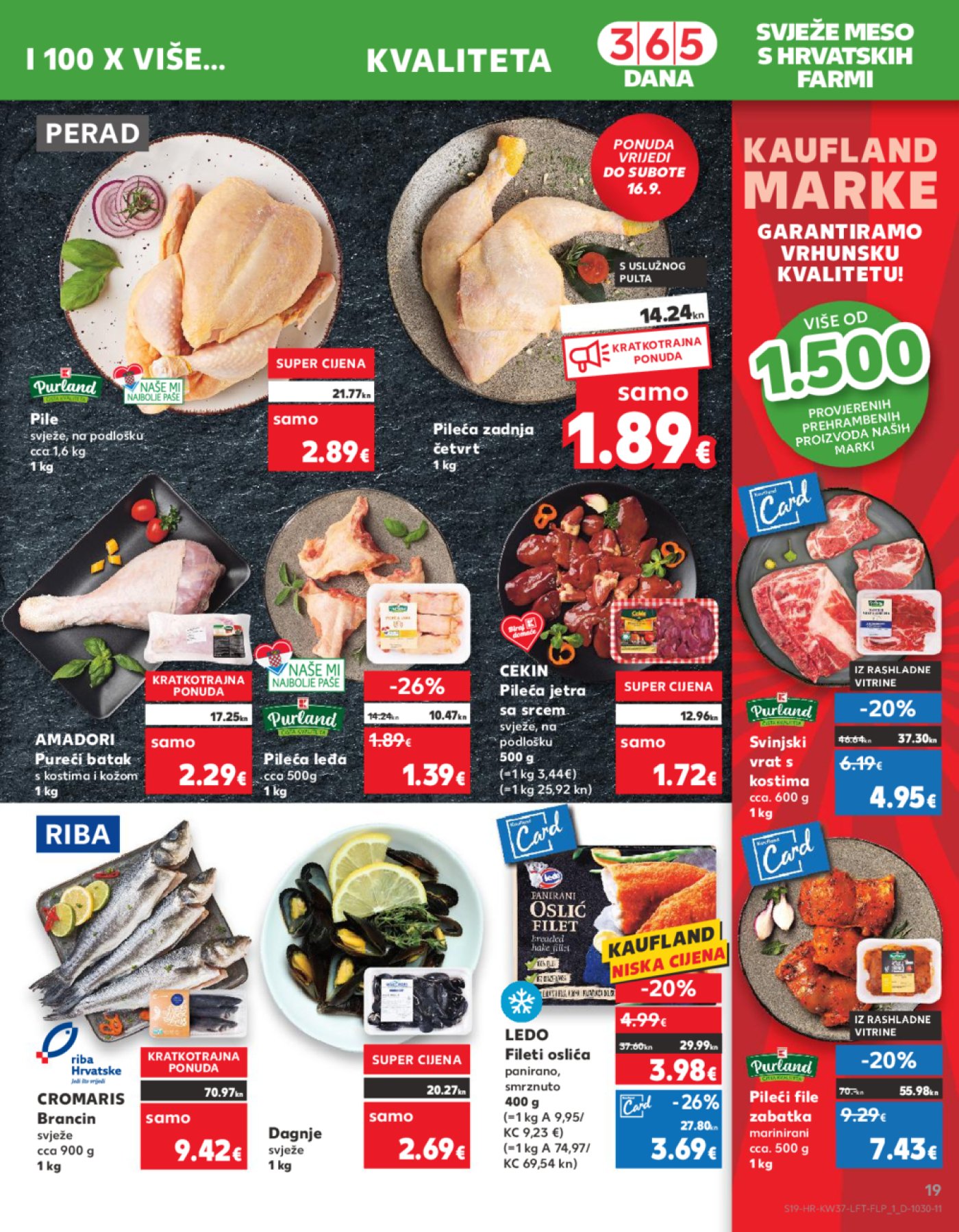 Kaufland katalog Akcija 13.09.-19.09.2023. Odabrane poslovnice