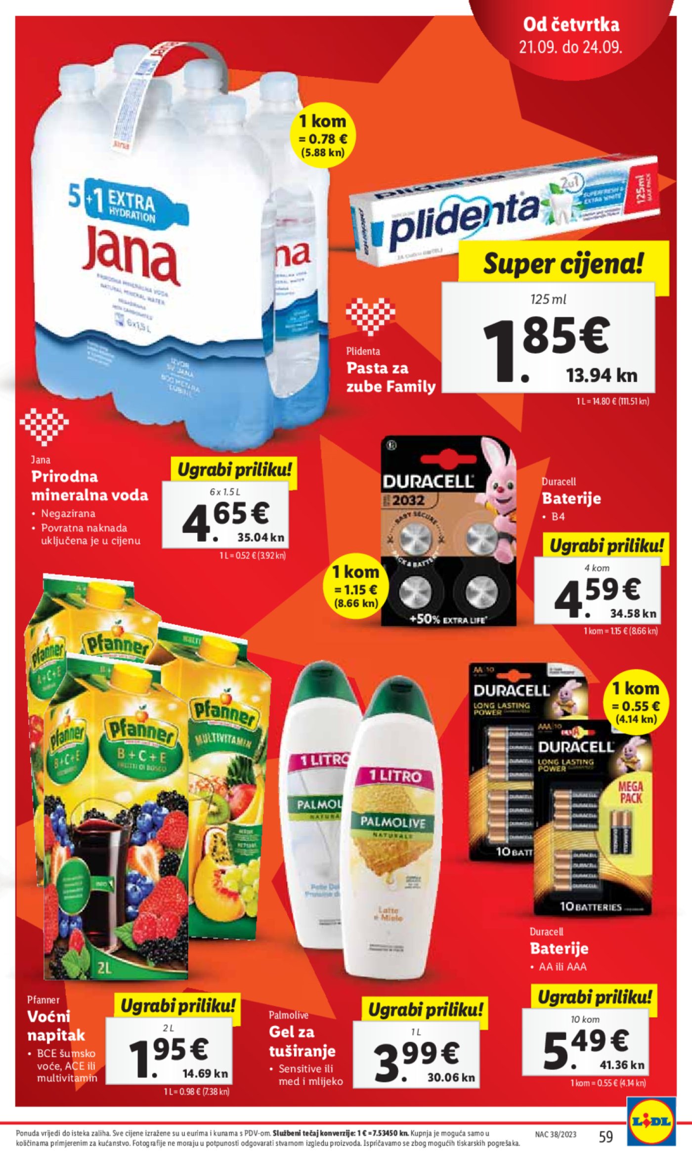 Lidl katalog Super ponuda od ponedjeljka 18.09.-24.09.2023.
