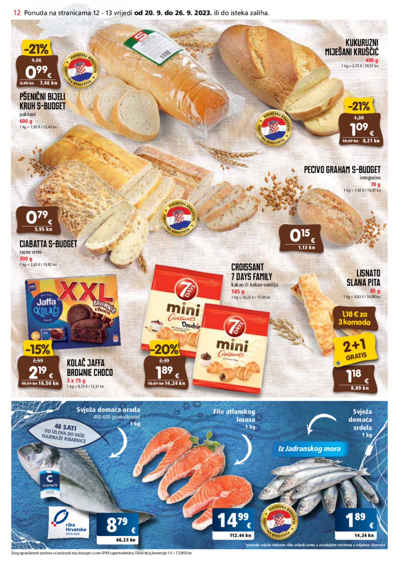 SPAR katalog Akcija 20.09.-26.09.2023.