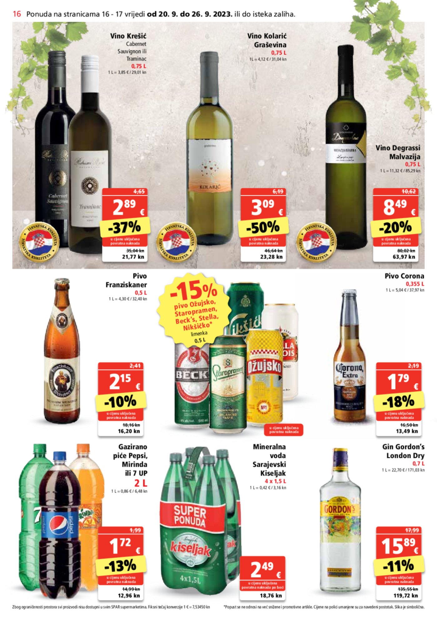 SPAR katalog Akcija 20.09.-26.09.2023.