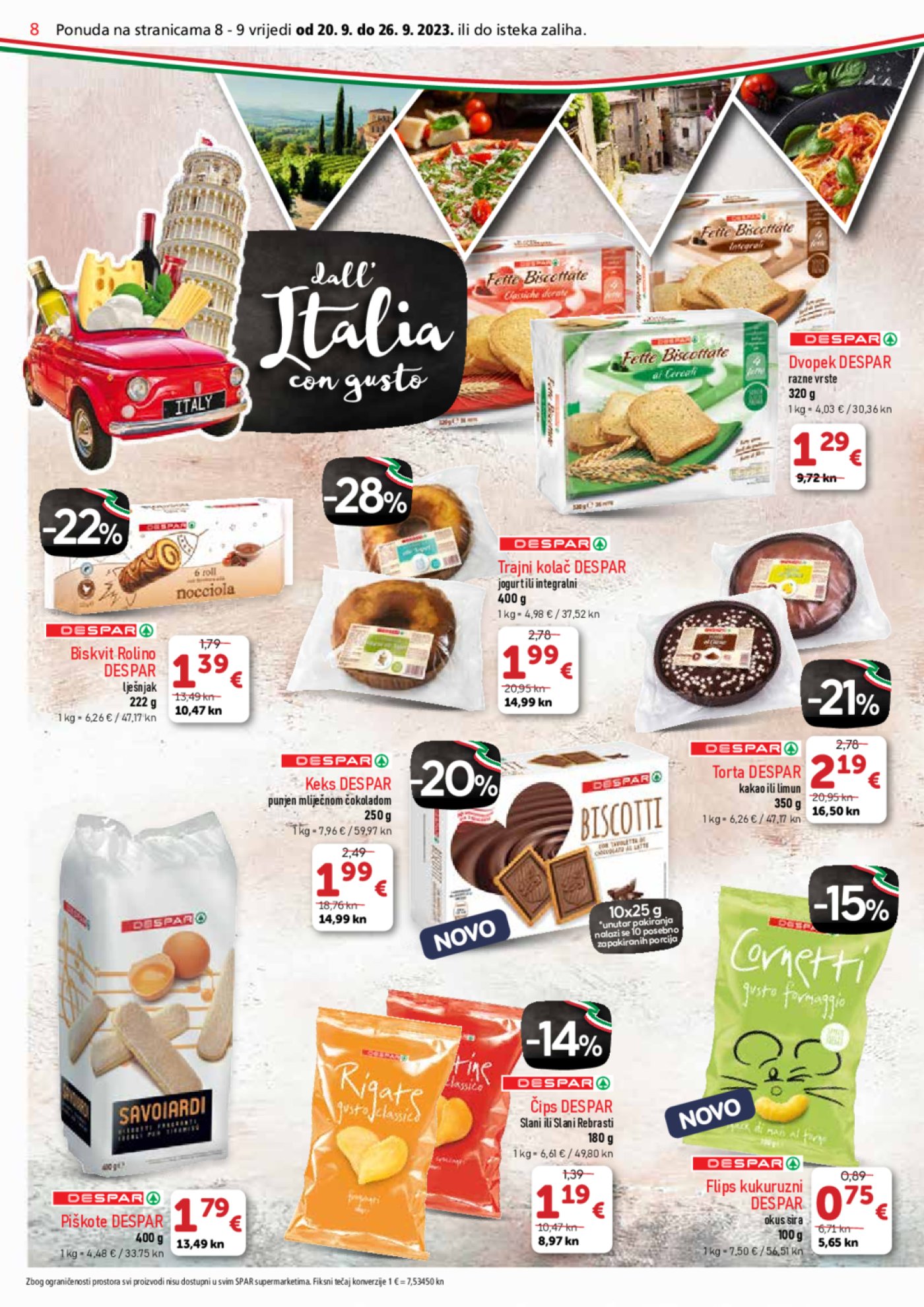 SPAR katalog Akcija 20.09.-26.09.2023.