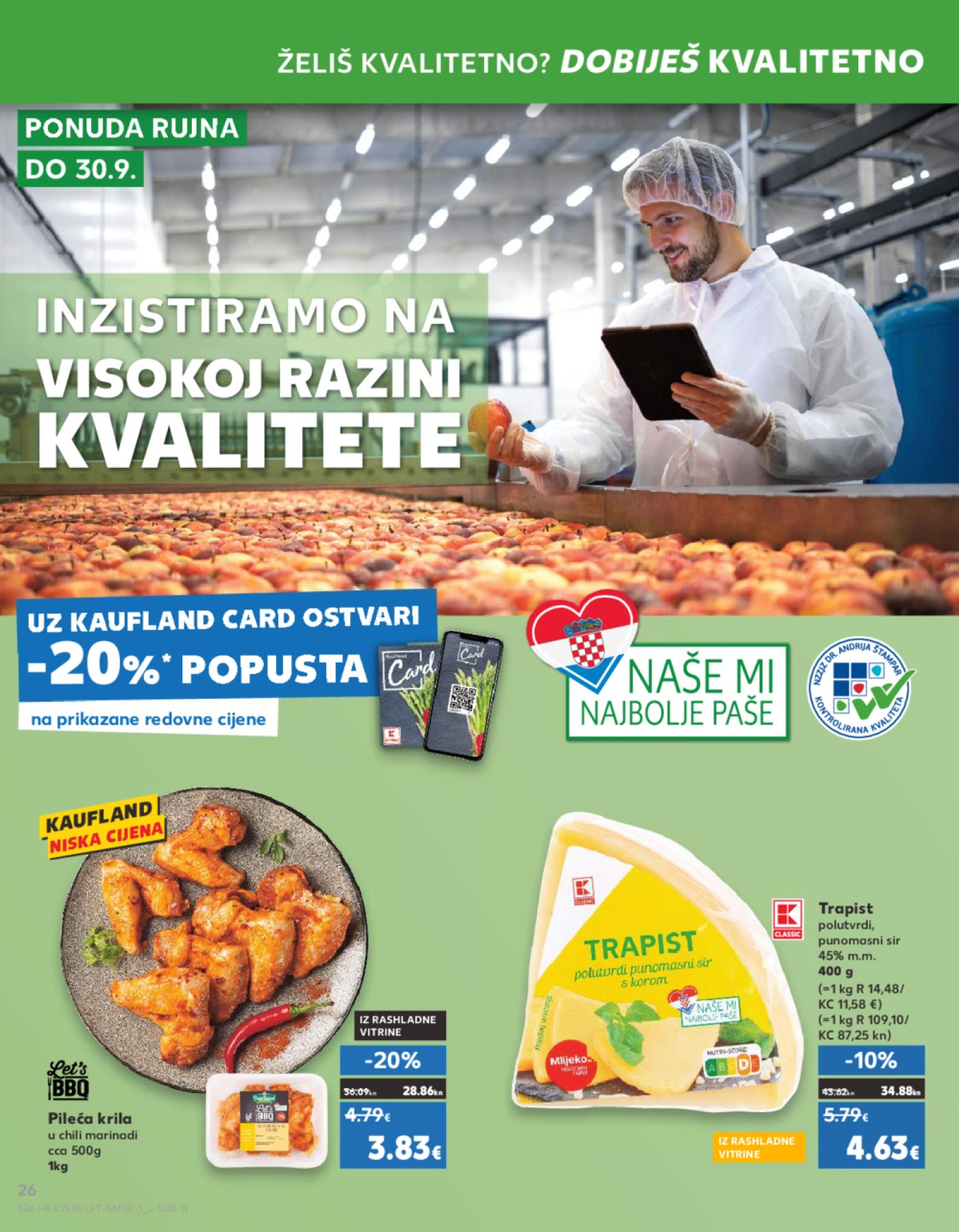 Kaufland katalog Akcija 20.09.-26.09.2023. Odabrane poslovnice