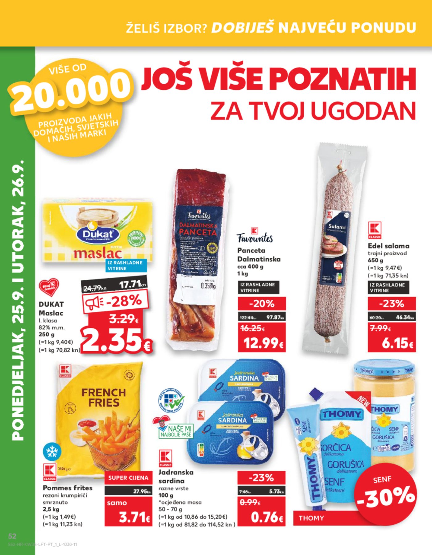 Kaufland katalog Akcija 20.09.-26.09.2023. Odabrane poslovnice