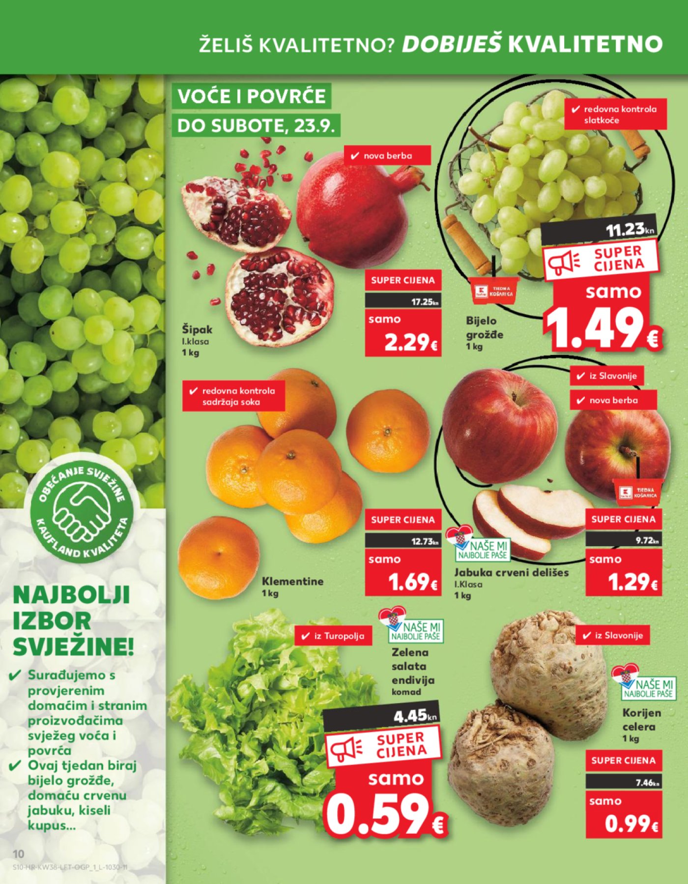 Kaufland katalog Akcija 20.09.-26.09.2023. Odabrane poslovnice