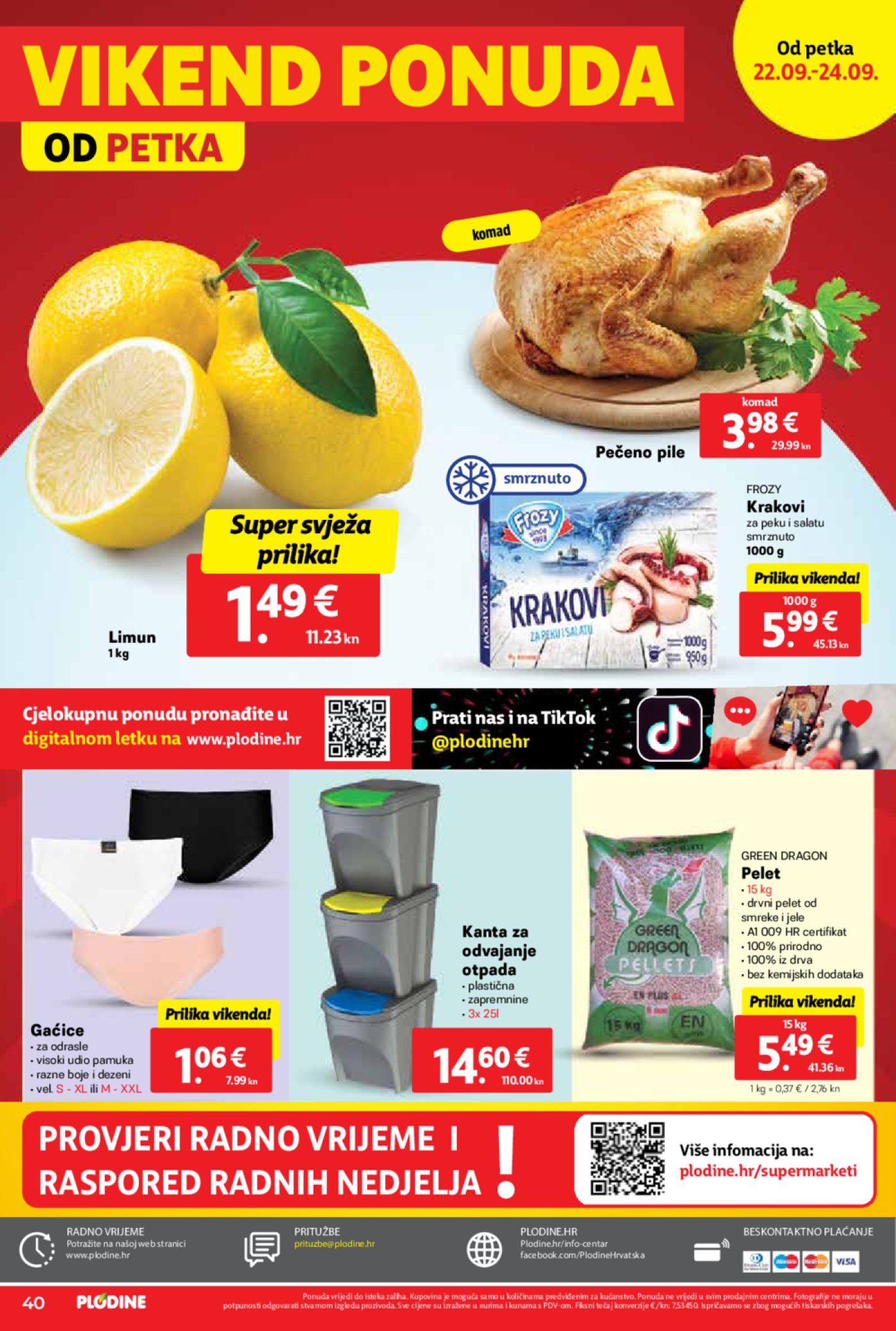 Plodine katalog Otvorenje supermarketa Čakovec 21.09.-26.09.2023.