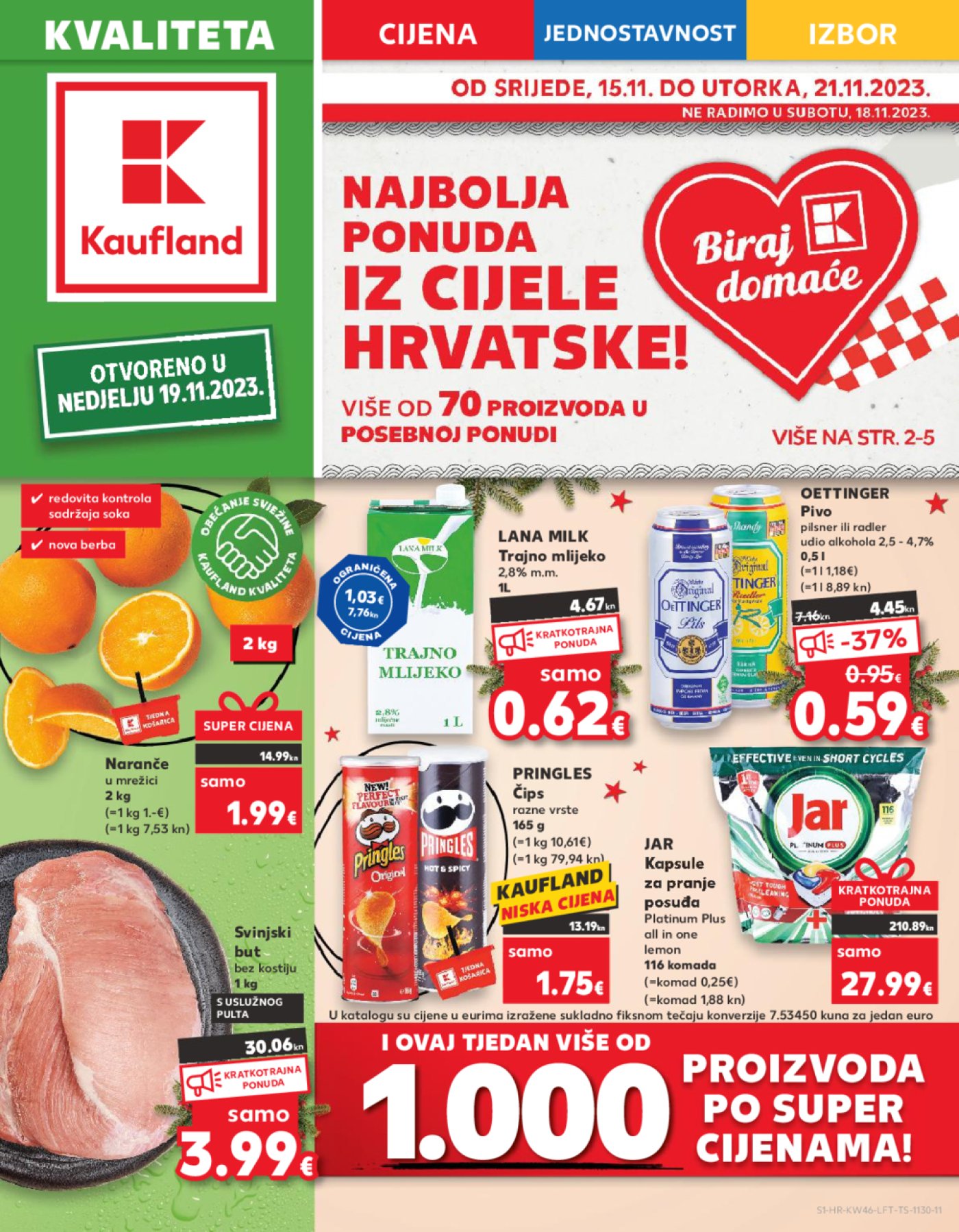 Kaufland katalog Akcija 15.11.-21.11.2023. Odabrane poslovnice