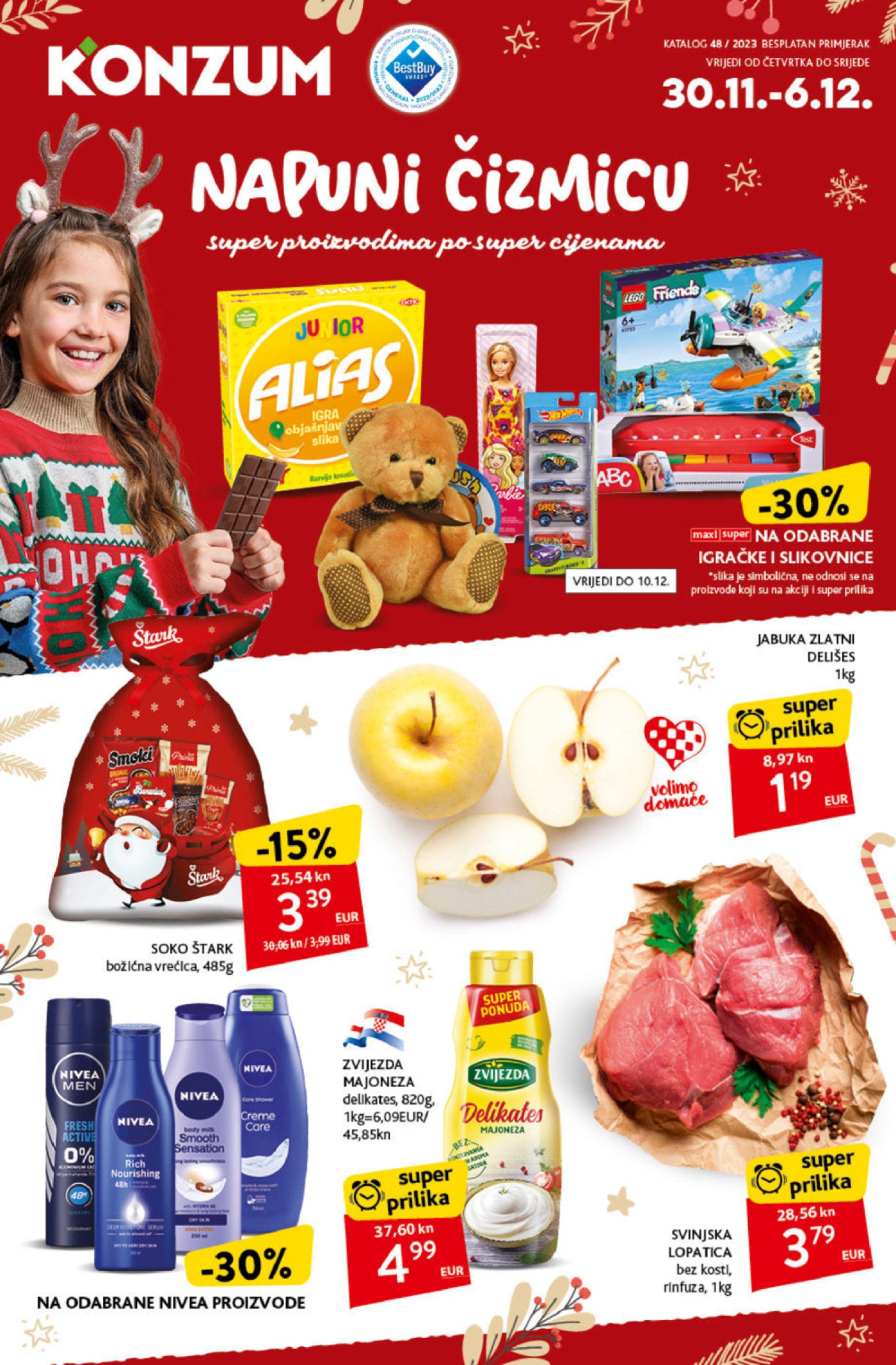 Konzum katalog Akcija 30.11.-06.12.2023.