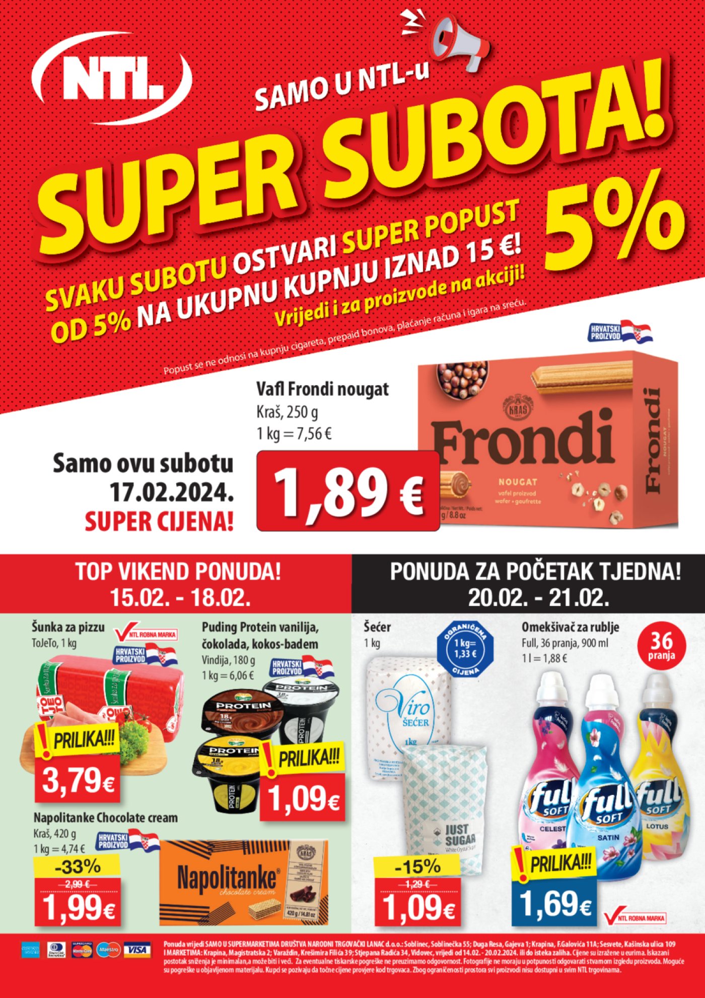 NTL katalog Akcija 14.02.-20.02.2024. Soblinec, Duga Resa, Krapina, Sesvete, Varaždin, Vidovec