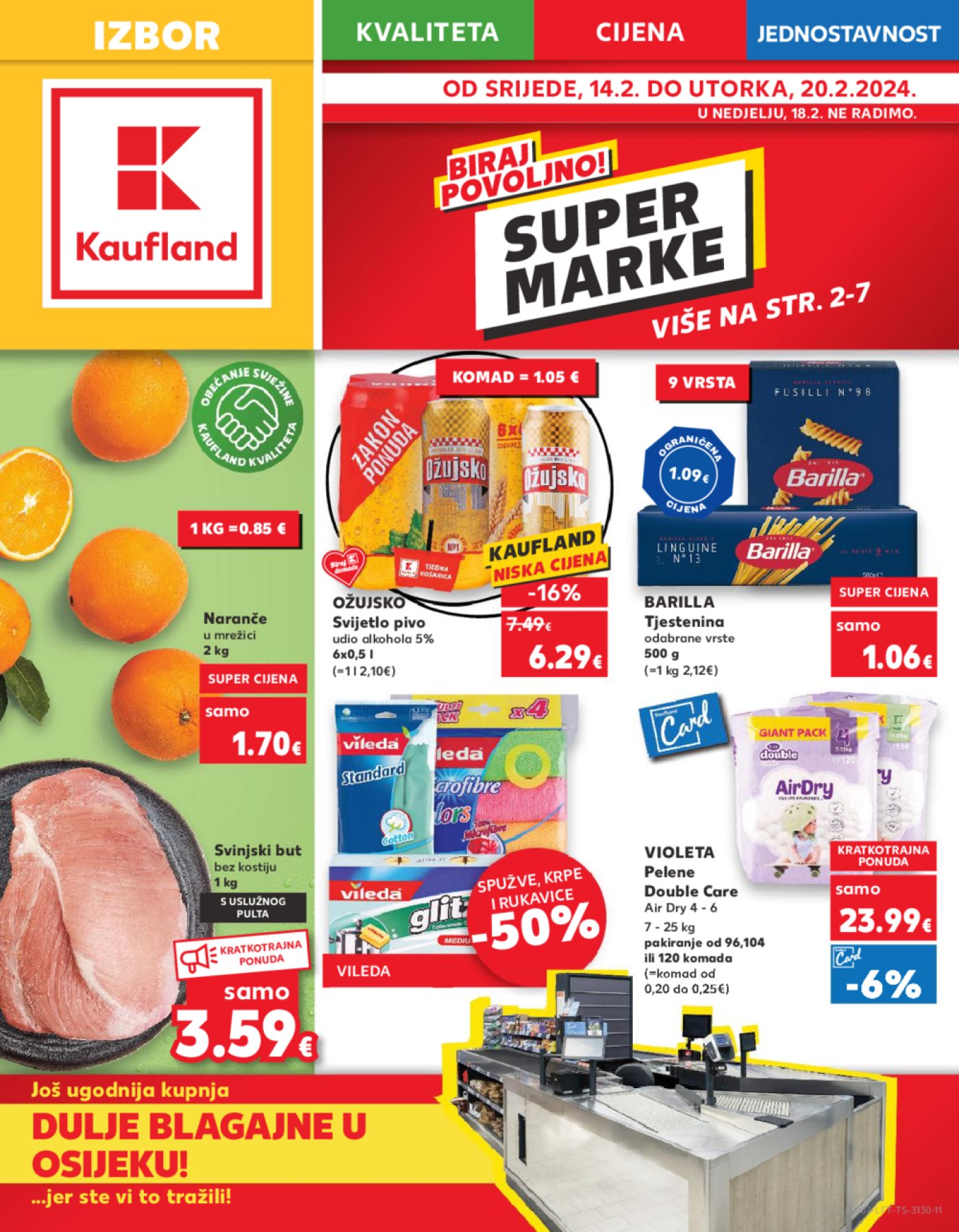 Kaufland katalog Akcija 14.02.-20.02.2024. Osijek