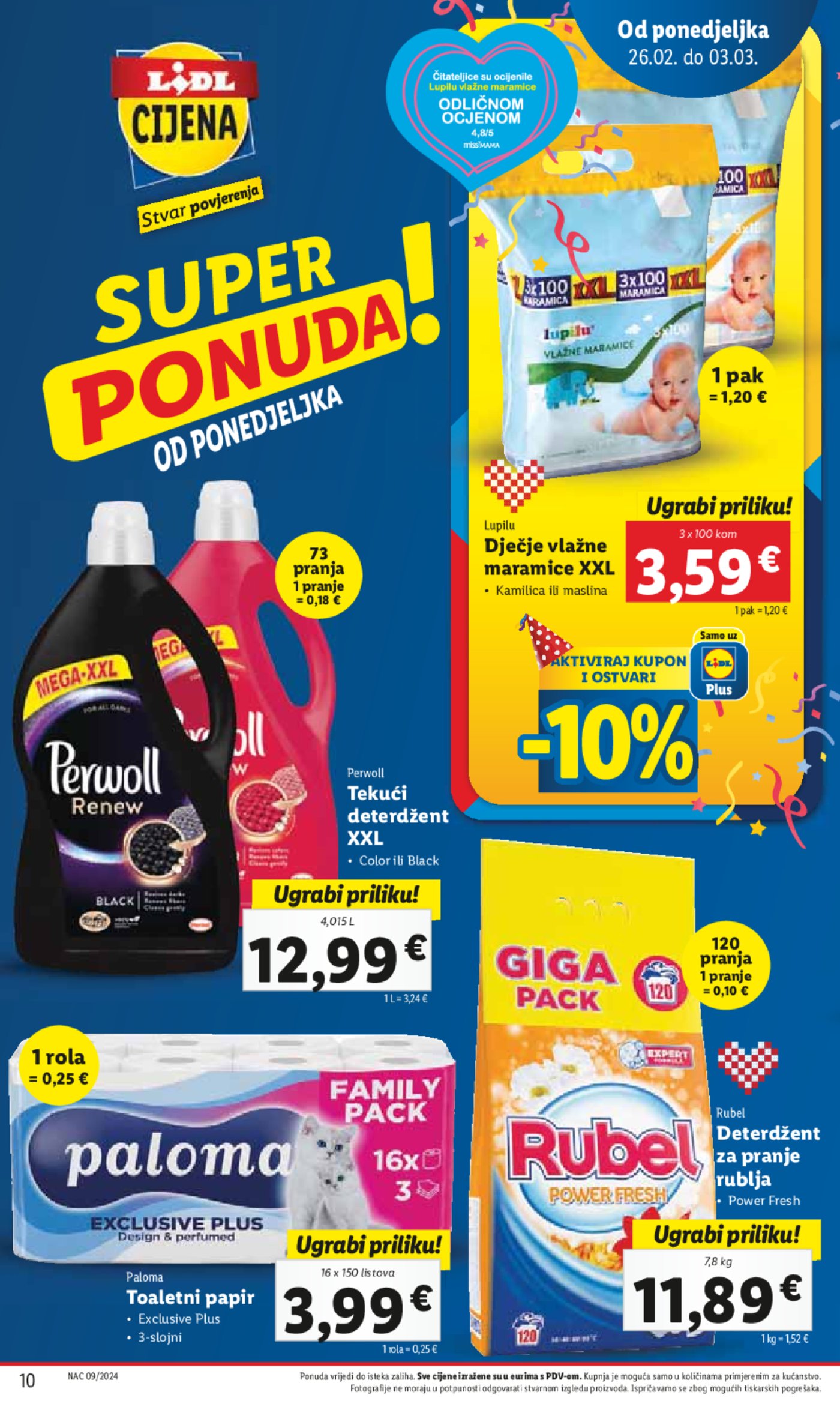 Lidl katalog Super ponuda od ponedjeljka 26.02.-03.03.2024.