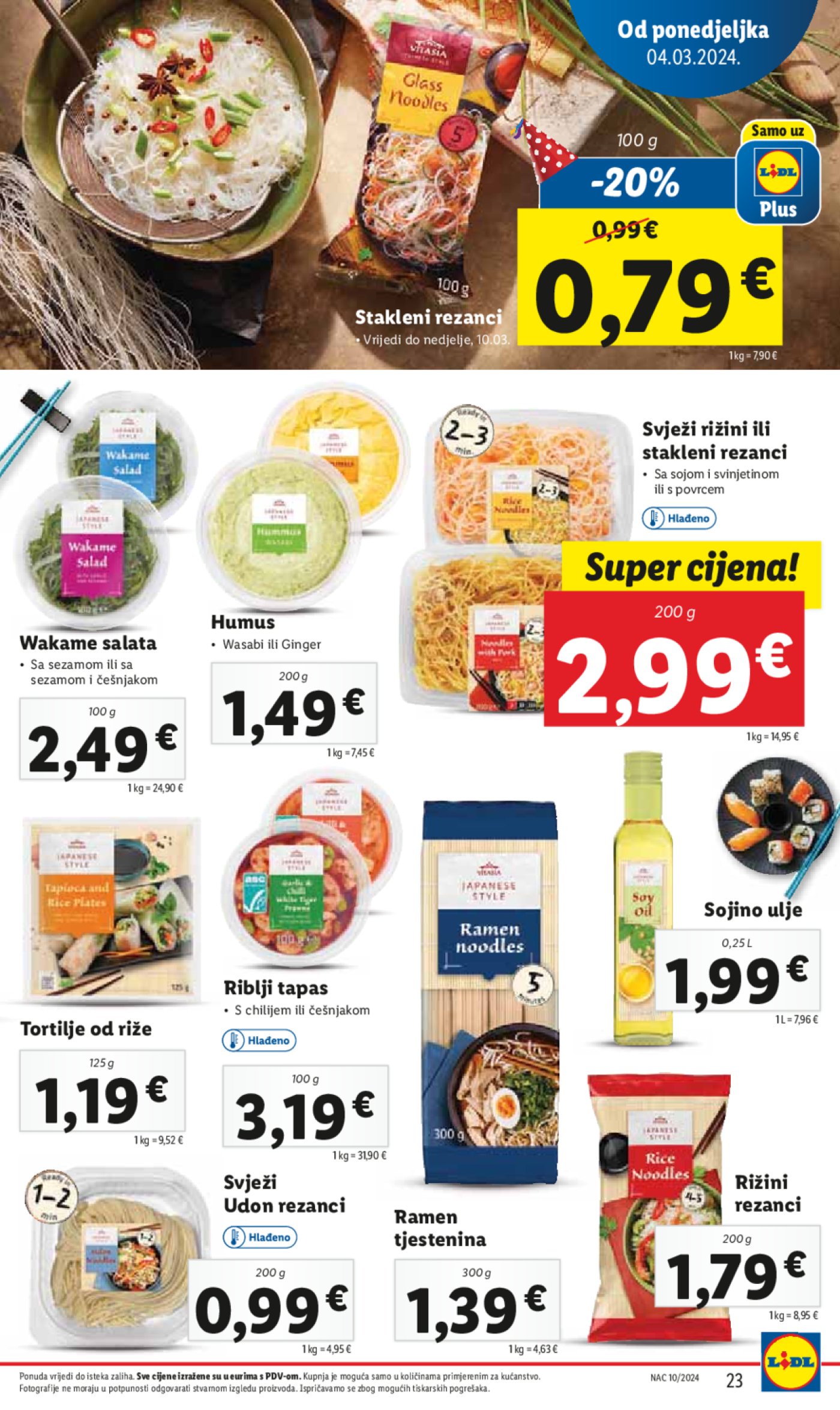 Lidl katalog Super ponuda od ponedjeljka 04.03.-10.03.2024.