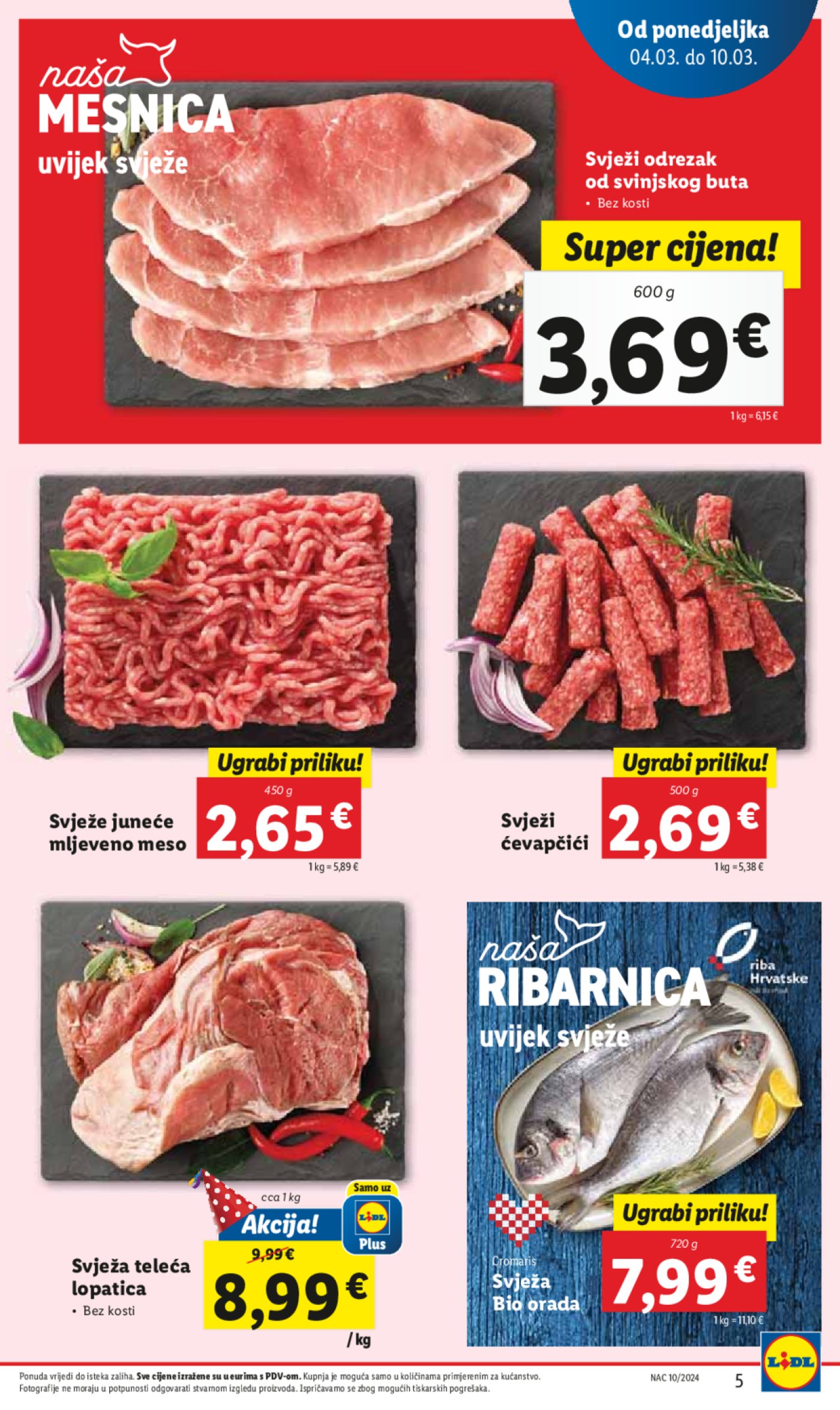 Lidl katalog Super ponuda od ponedjeljka 04.03.-10.03.2024.