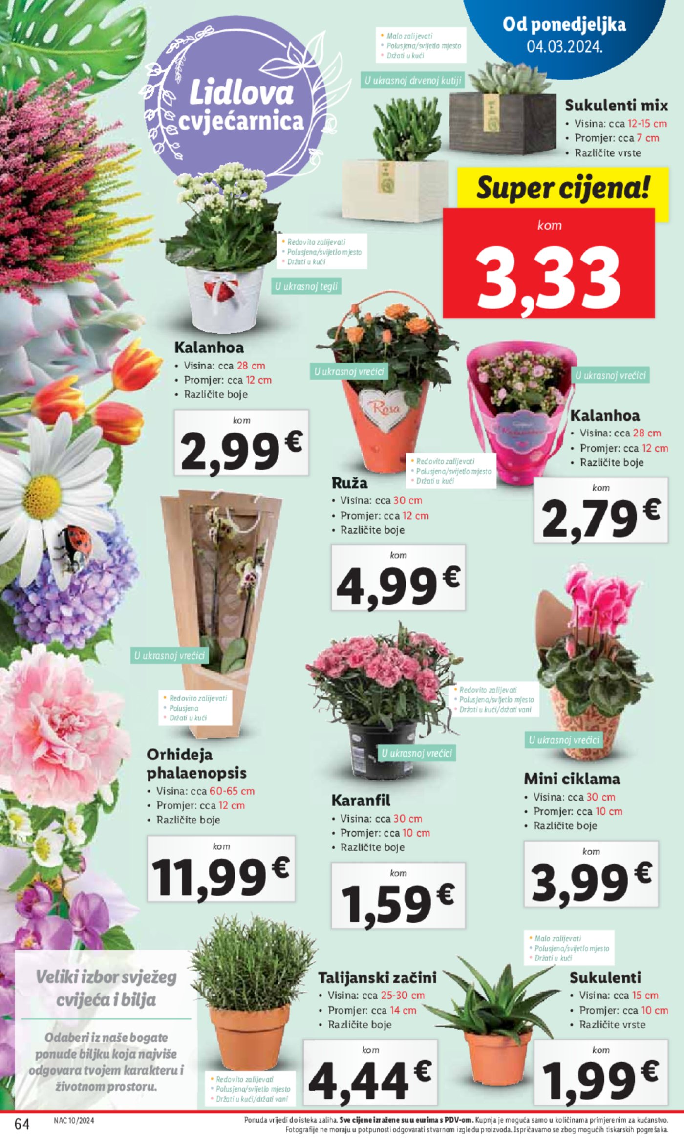 Lidl katalog Super ponuda od ponedjeljka 04.03.-10.03.2024.