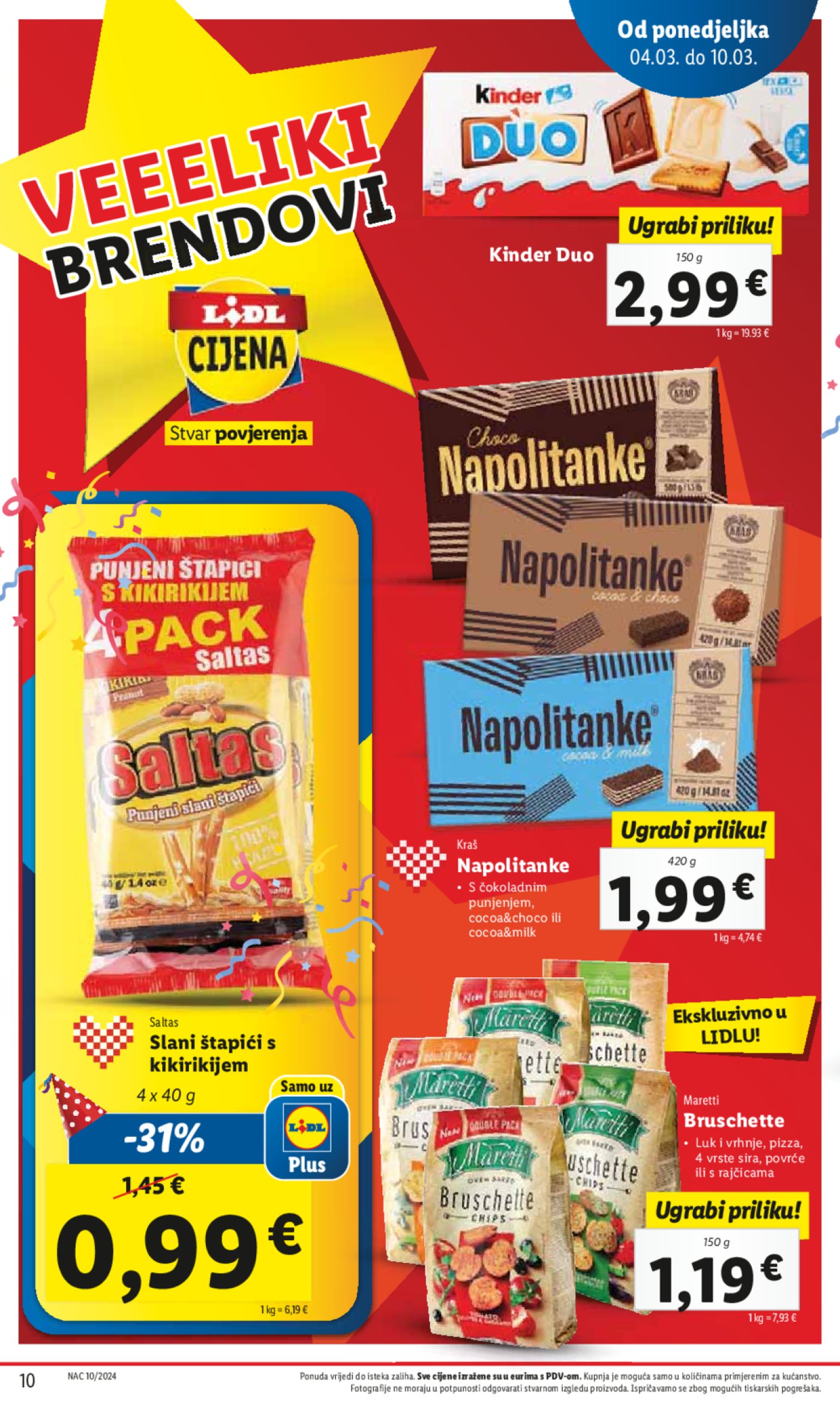 Lidl katalog Super ponuda od ponedjeljka 04.03.-10.03.2024.
