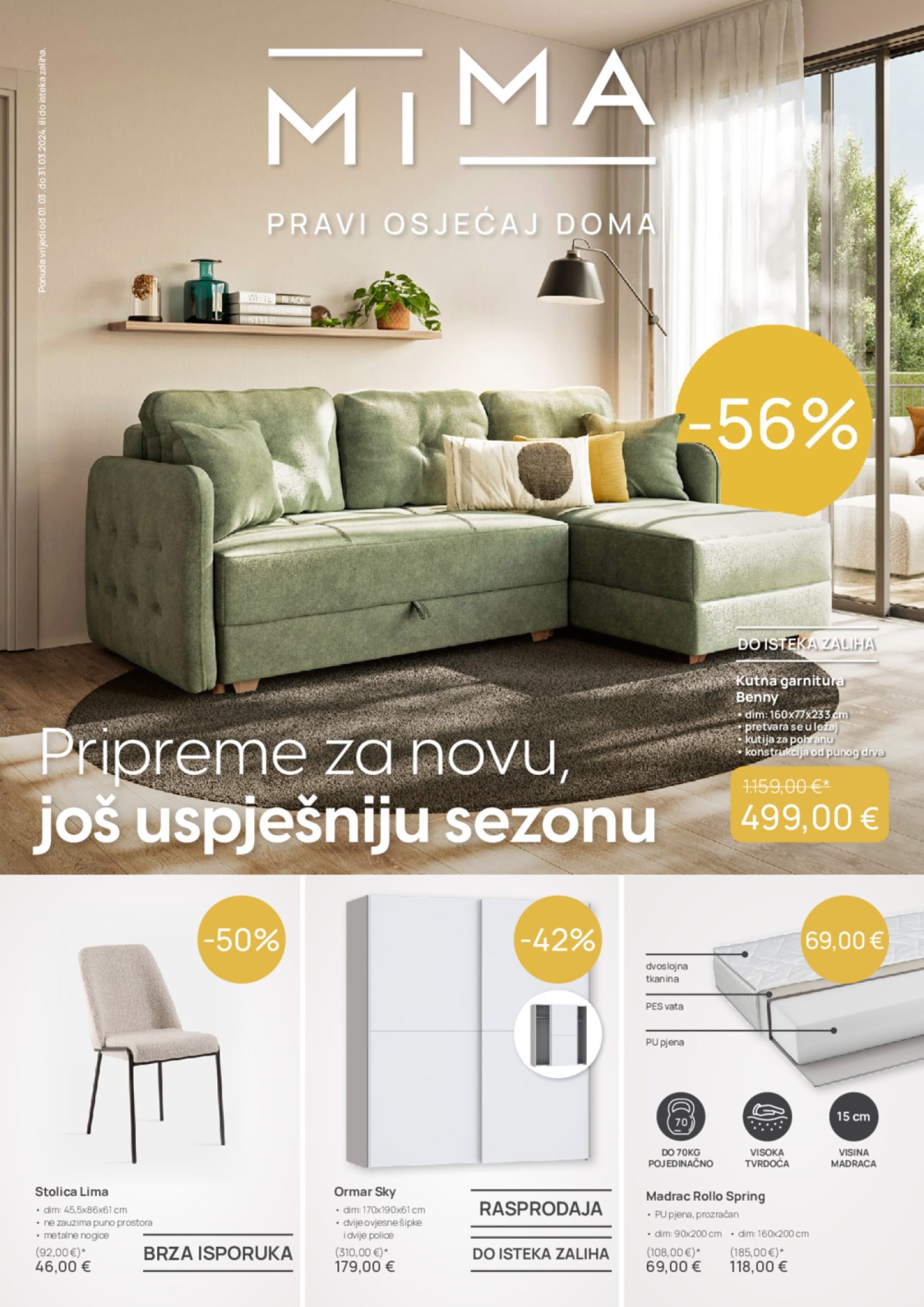 Namještaj Mima katalog Pravi osjećaj doma 01.03.-31.03.2024.