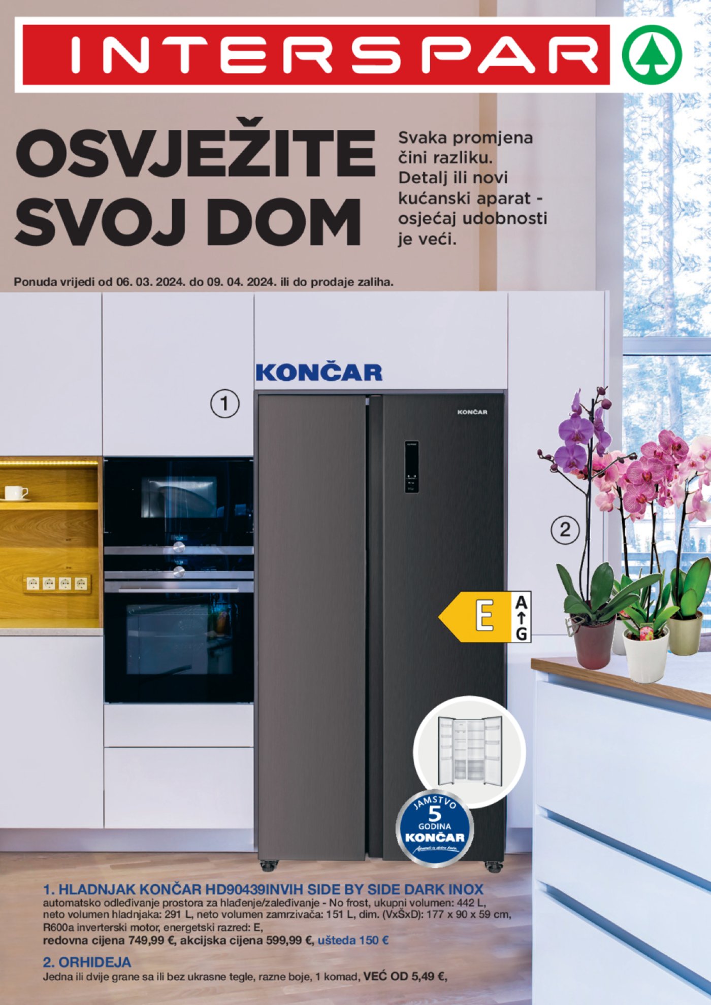 INTERSPAR katalog Osvježite svoj dom 06.03.-09.04.2024.