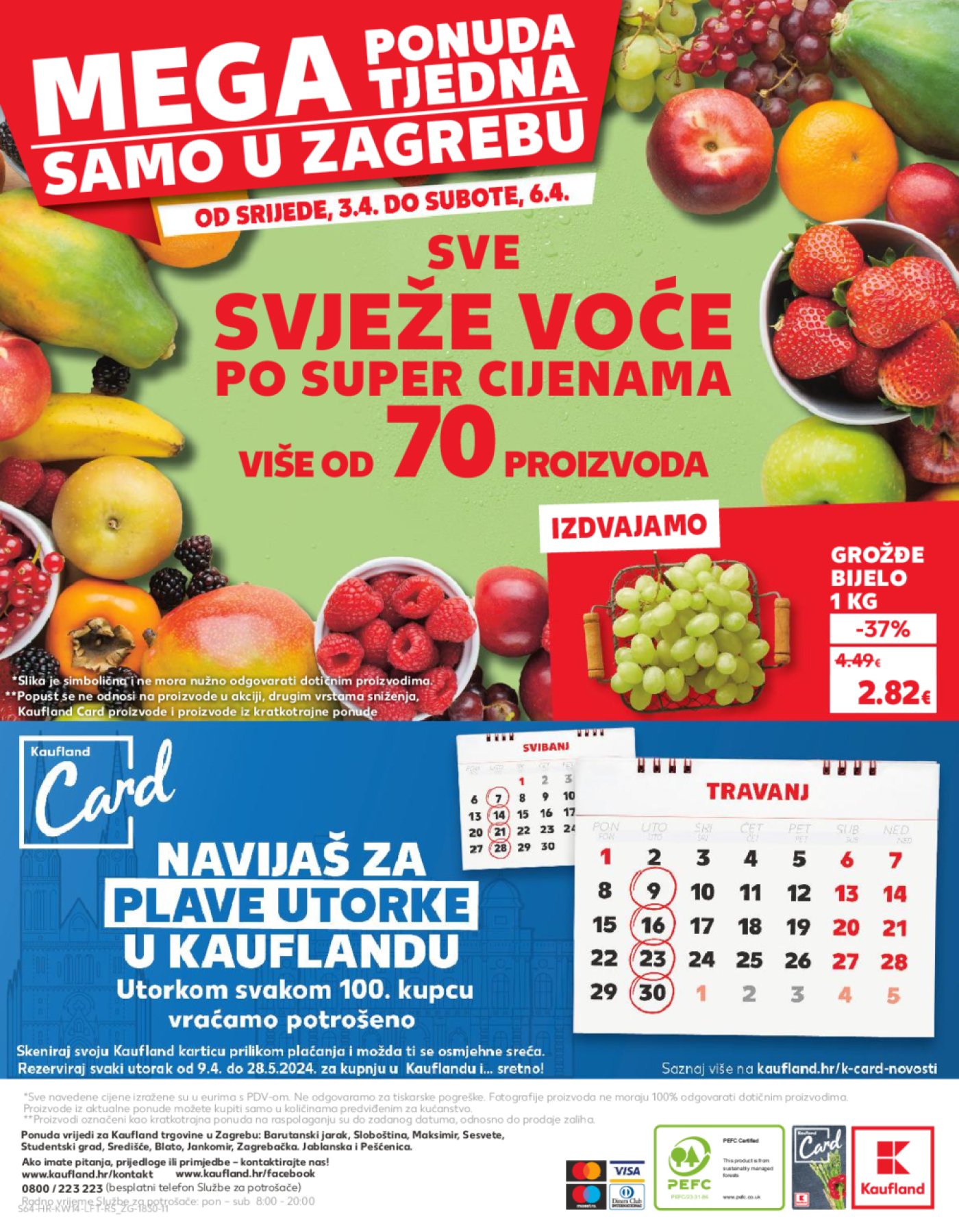 Kaufland katalog Akcija 03.04. - 09.04.2024. Zagreb