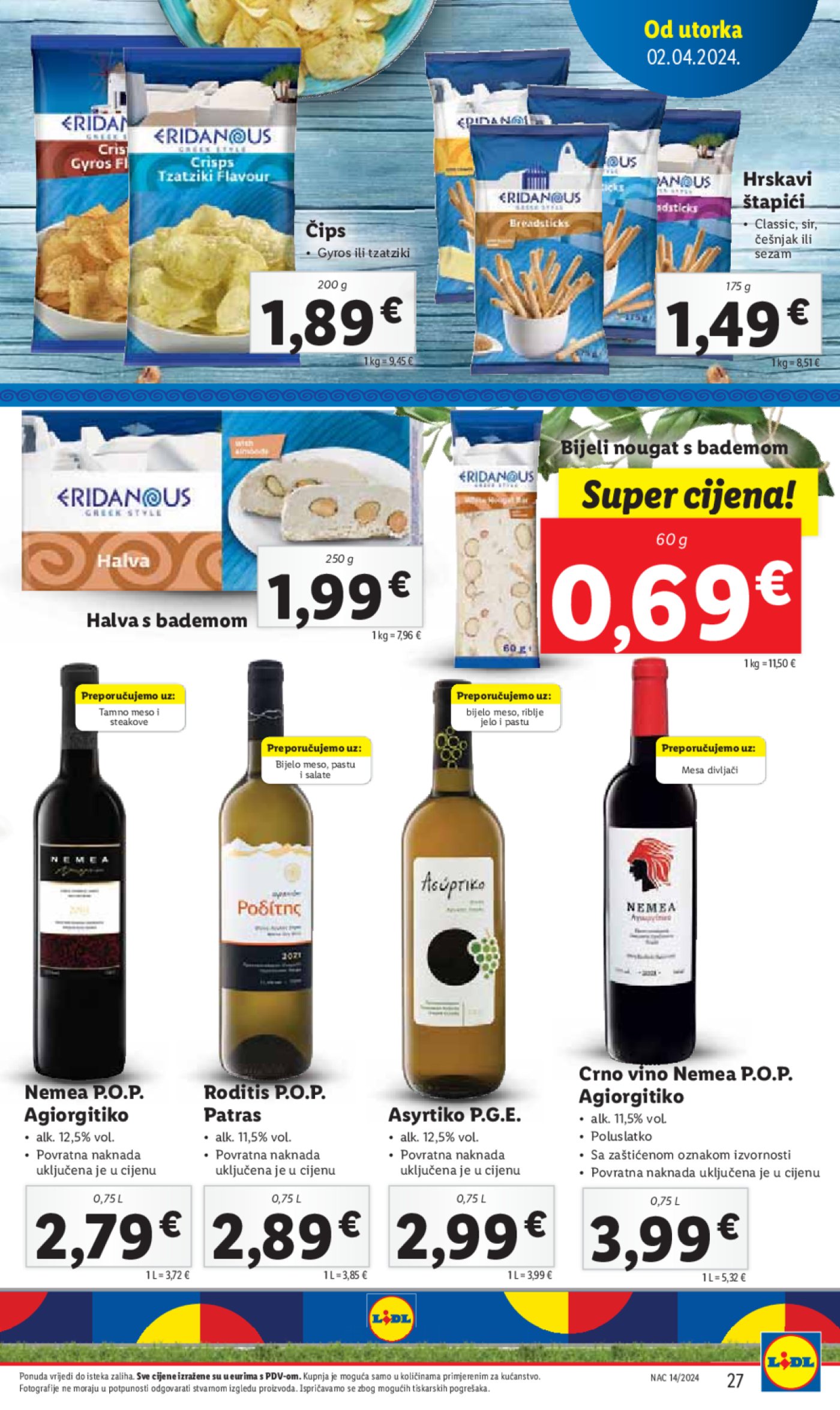 Lidl katalog Super ponuda od Utorka 02.04.-07.04.2024.