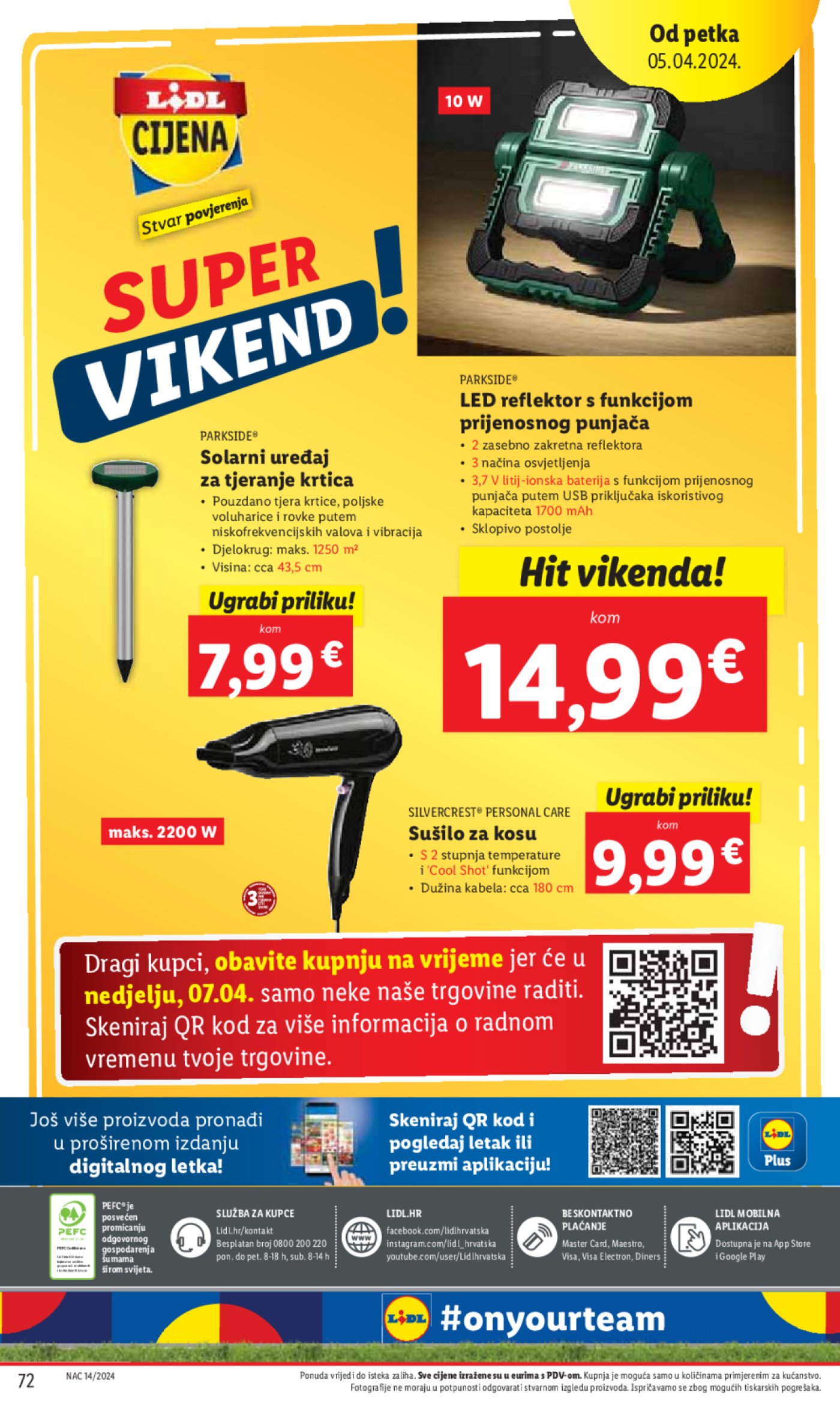 Lidl katalog Super ponuda od Utorka 02.04.-07.04.2024.