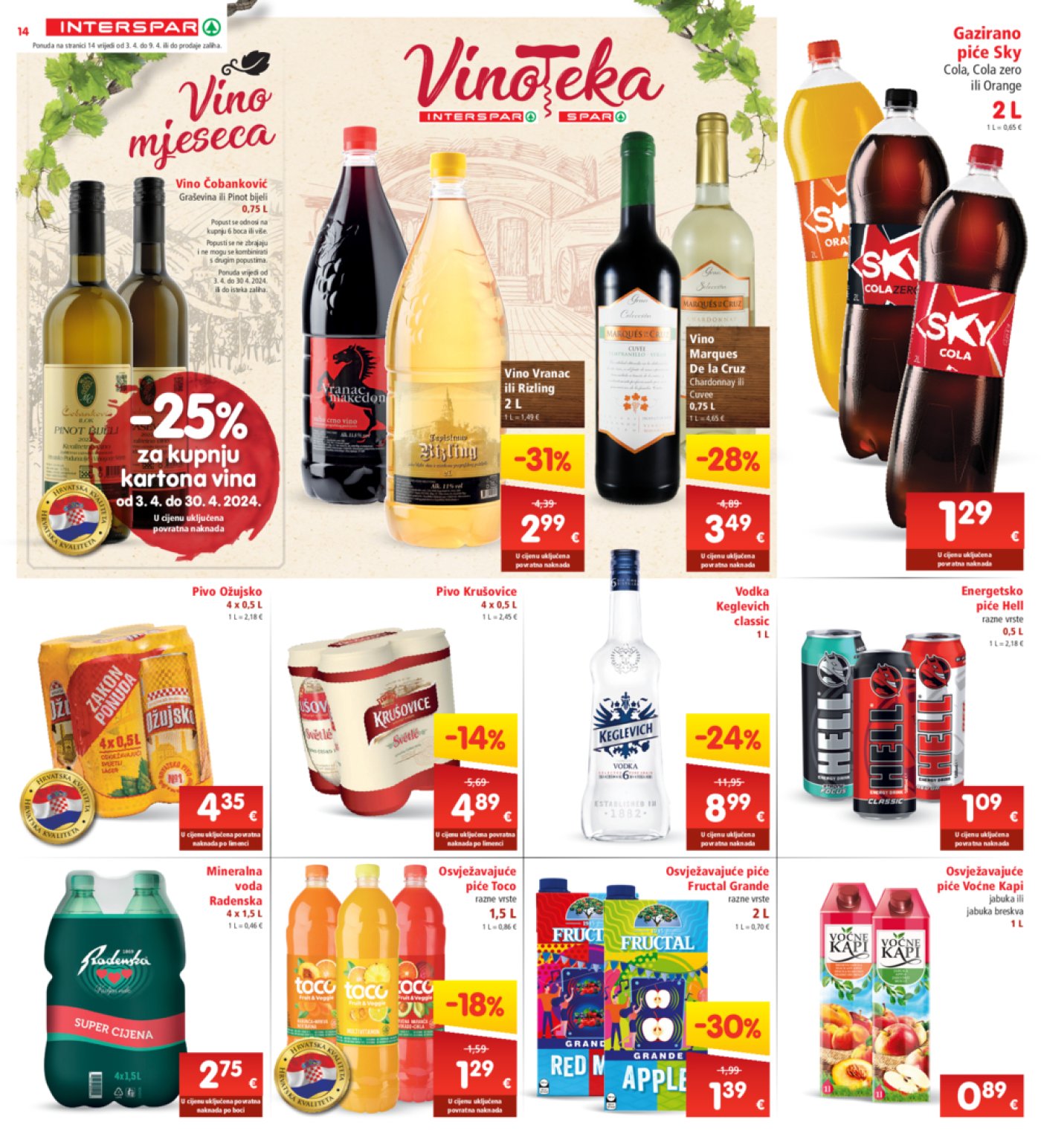 INTERSPAR katalog Akcija 03.04.-09.04.2024.