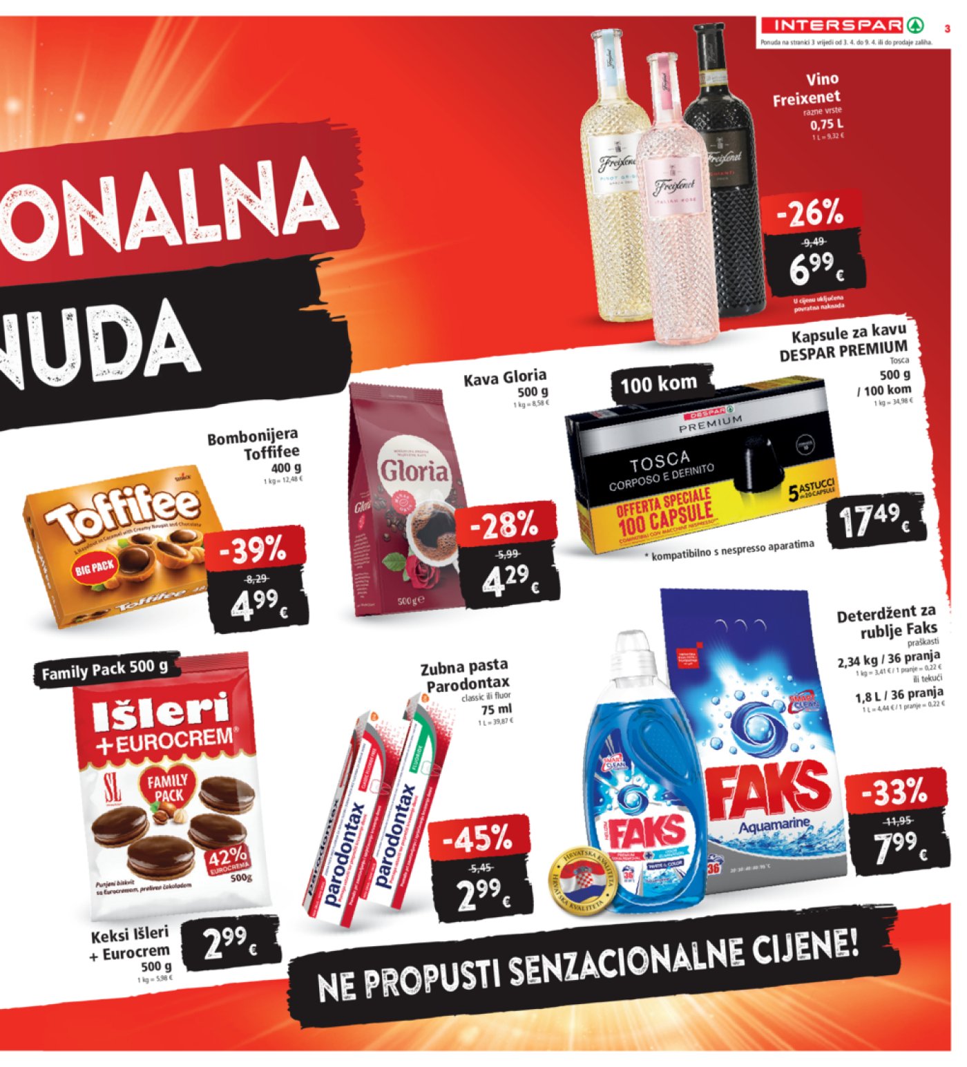 INTERSPAR katalog Akcija 03.04.-09.04.2024.