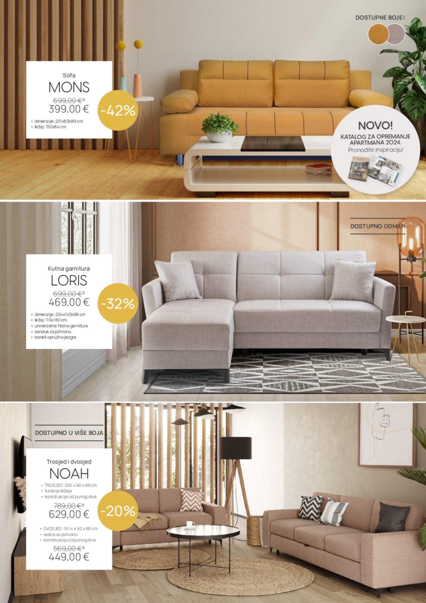 Namještaj Mima katalog Opremanje stana ili apartmana 02.04.-30.04.2024.