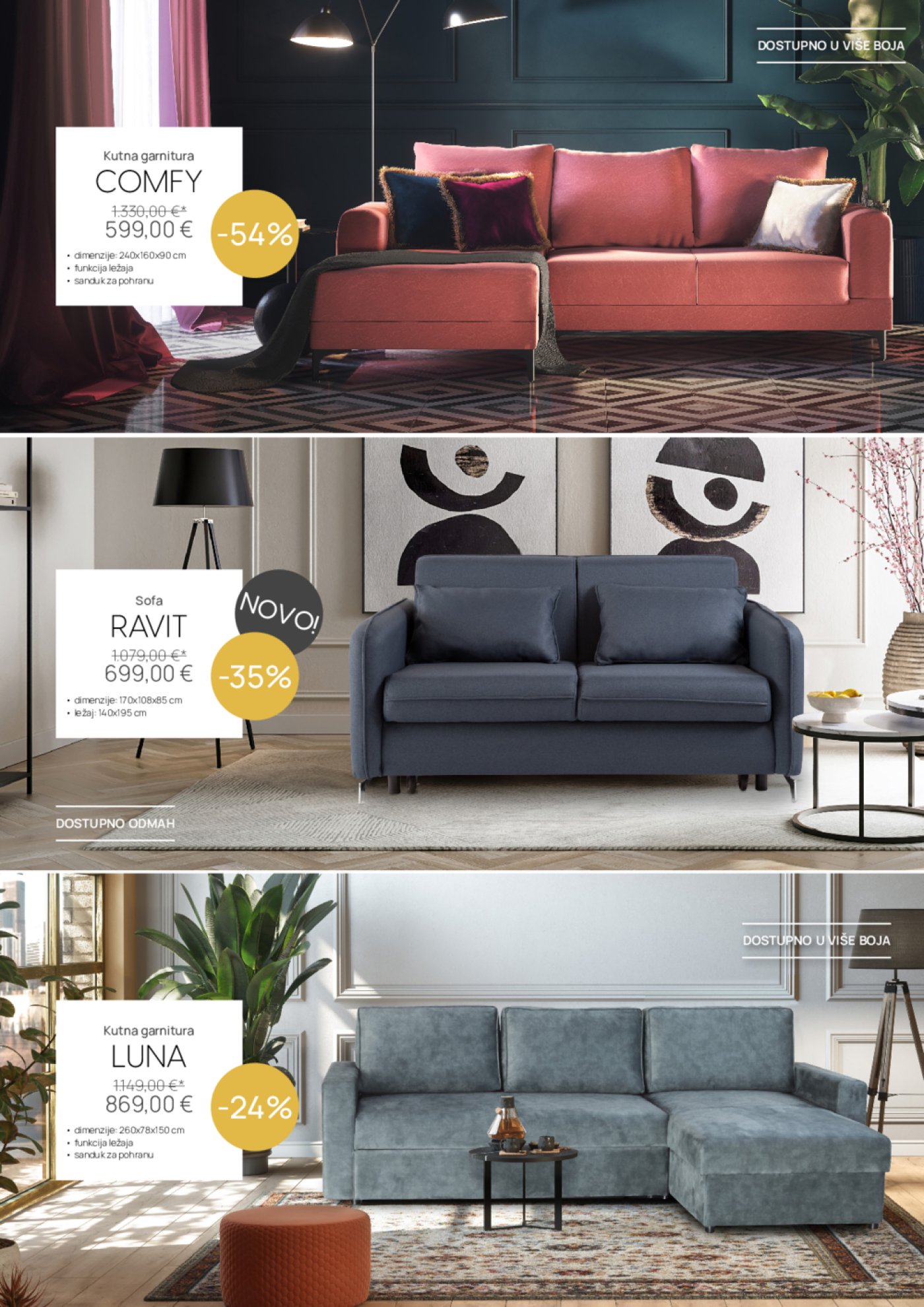 Namještaj Mima katalog Opremanje stana ili apartmana 02.04.-30.04.2024.