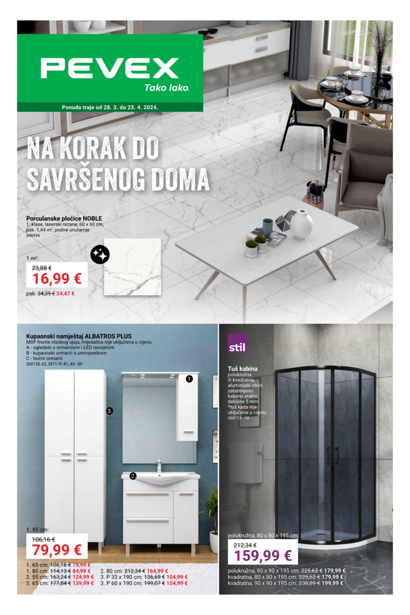 Pevex katalog Na korak do savršenog doma 28.03.-23.04.2024.
