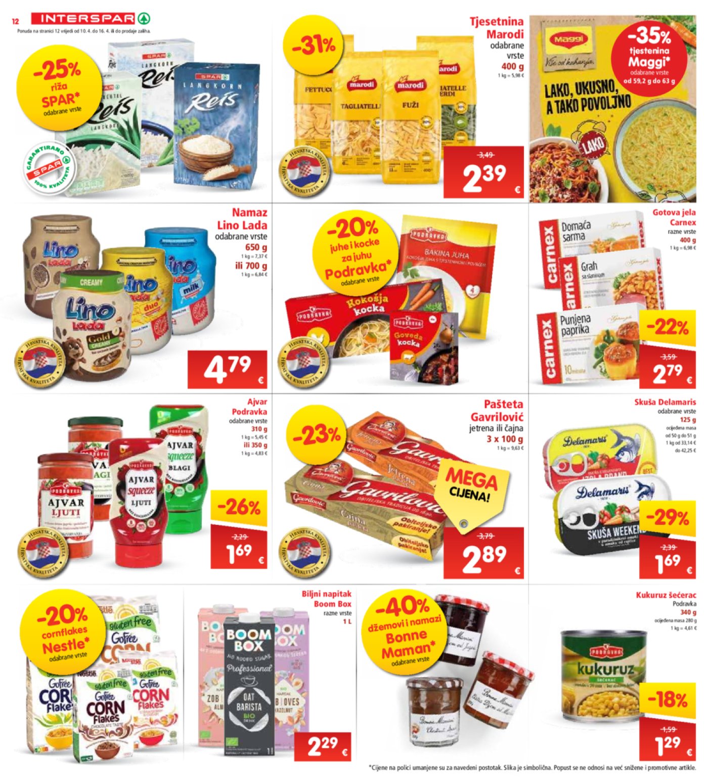 INTERSPAR katalog Akcija 10.04.-16.04.2024.