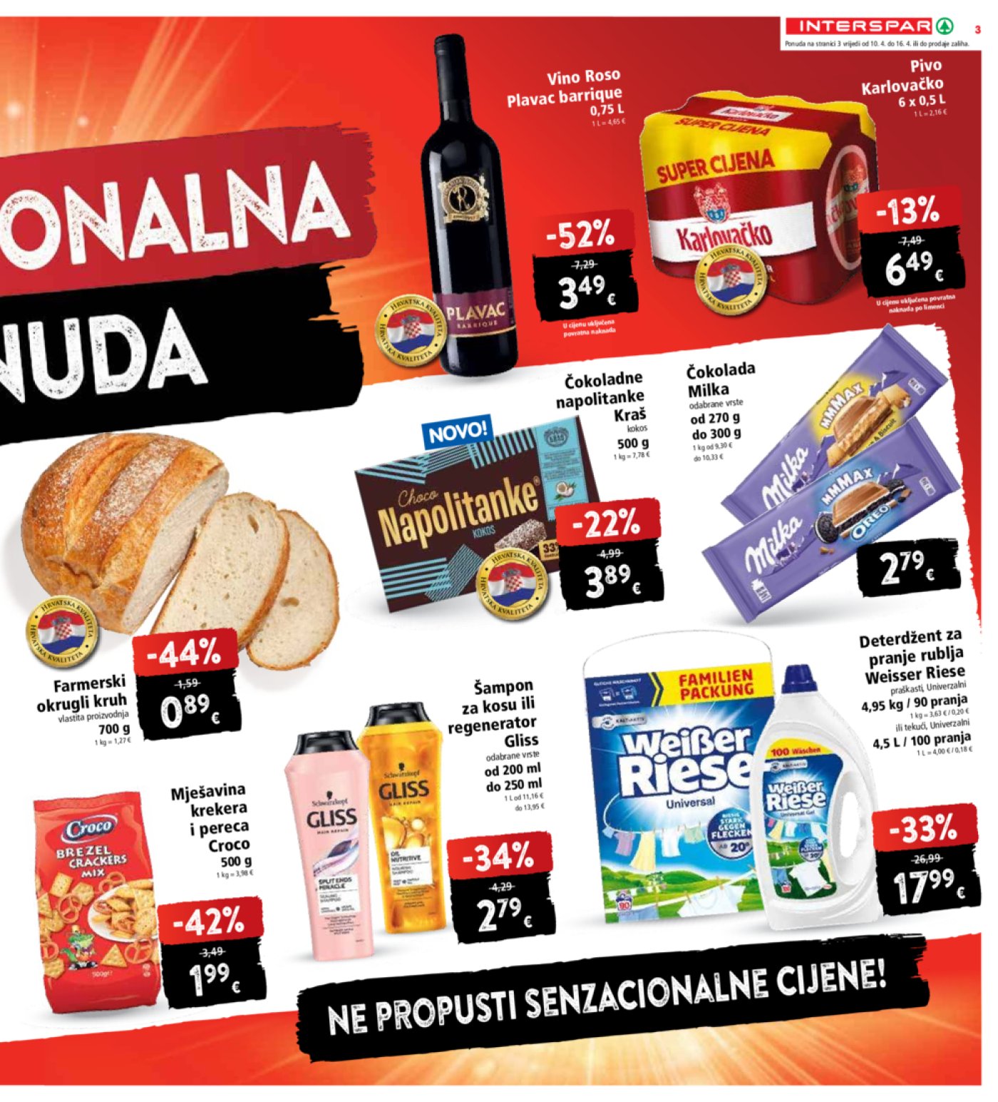 INTERSPAR katalog Akcija 10.04.-16.04.2024.