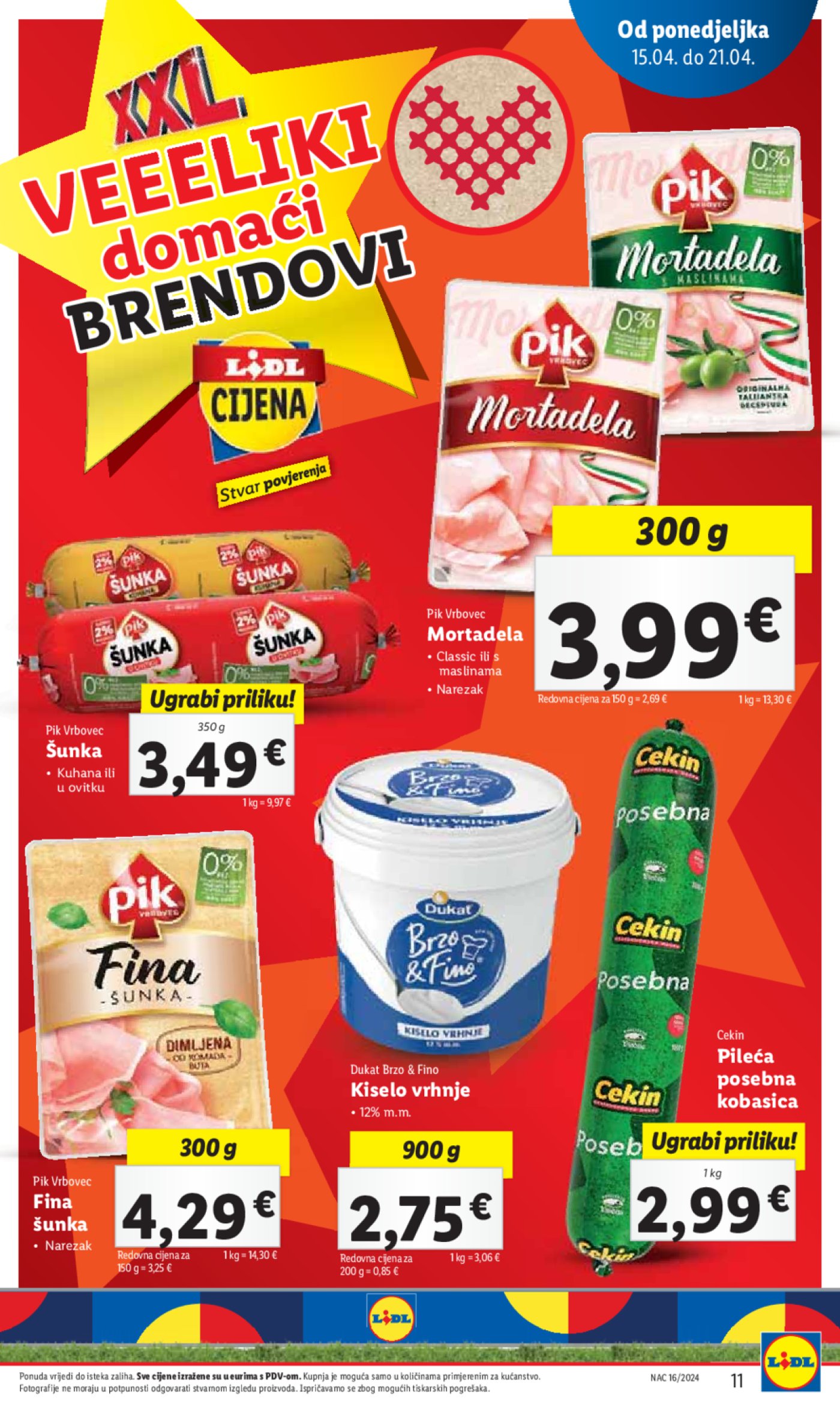 Lidl katalog Super ponuda od ponedjeljka 15.04.-21.04.2024.