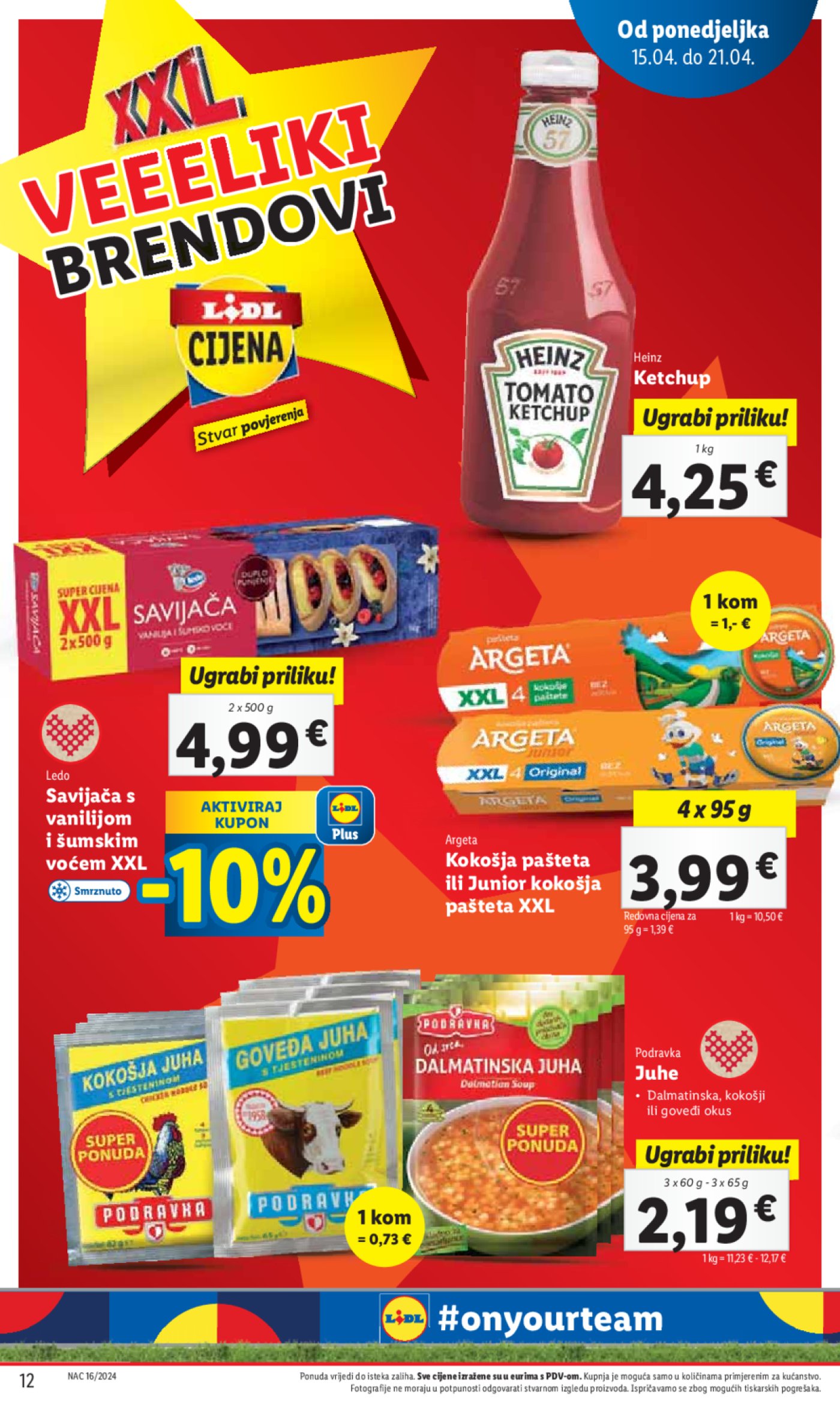 Lidl katalog Super ponuda od ponedjeljka 15.04.-21.04.2024.