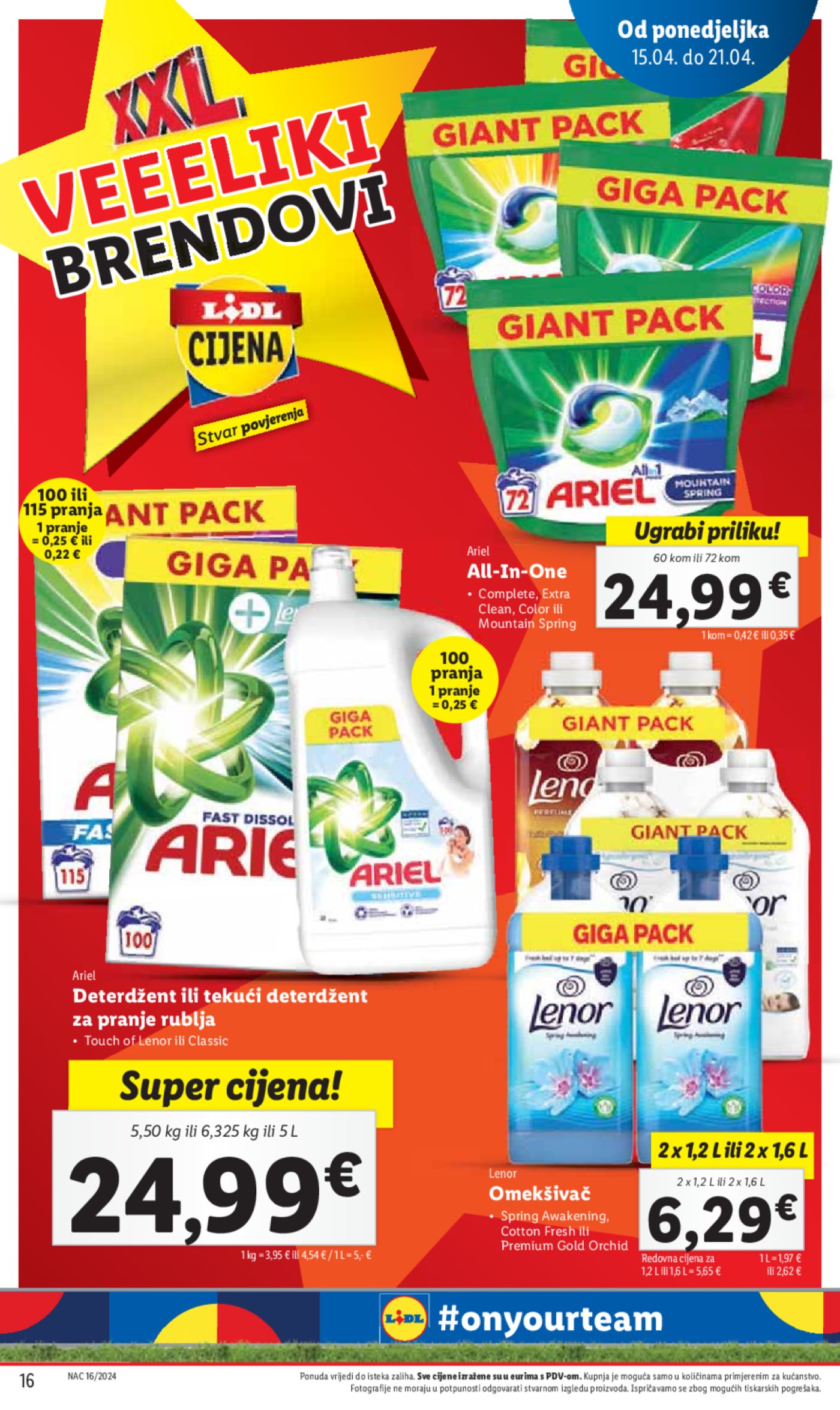 Lidl katalog Super ponuda od ponedjeljka 15.04.-21.04.2024.