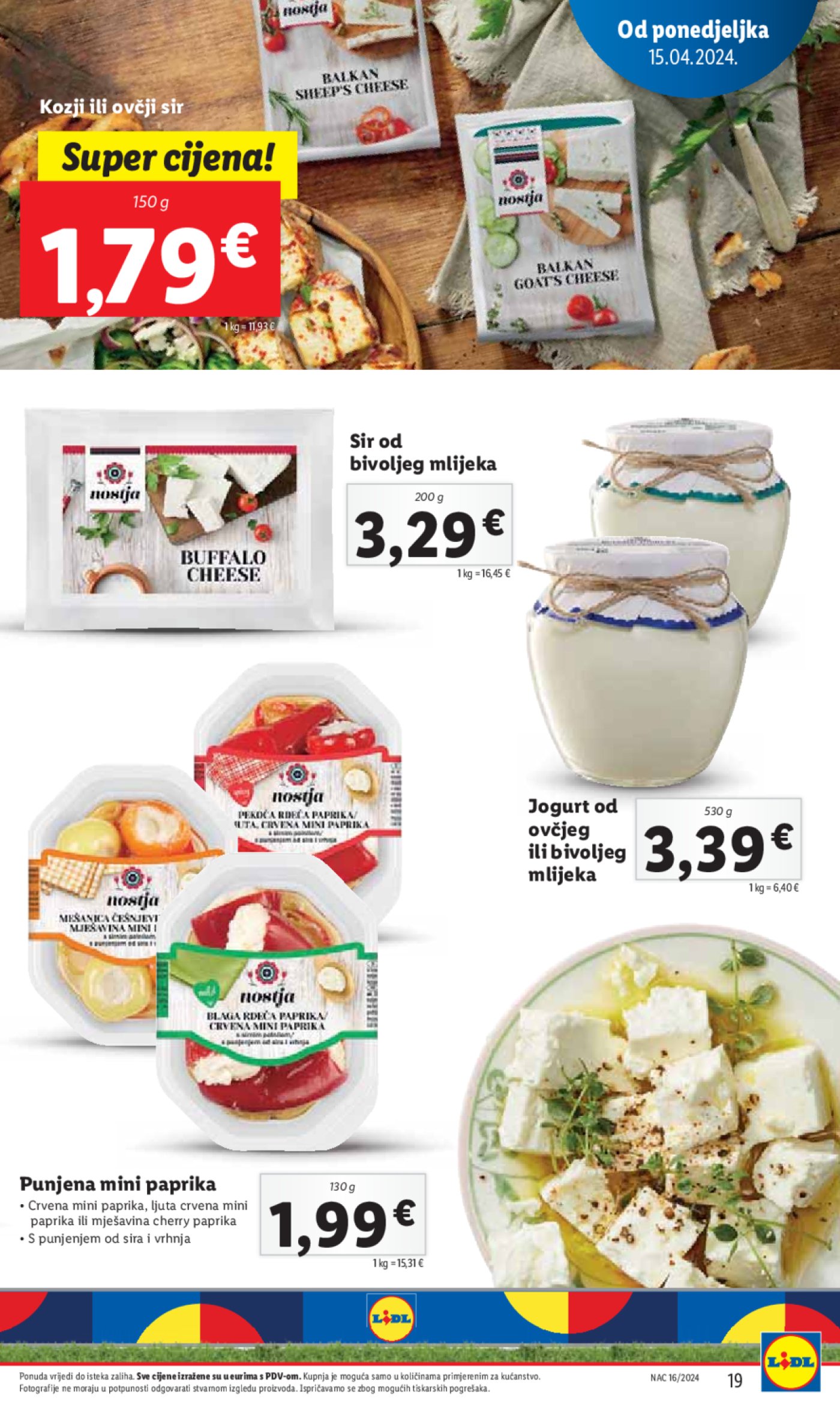 Lidl katalog Super ponuda od ponedjeljka 15.04.-21.04.2024.