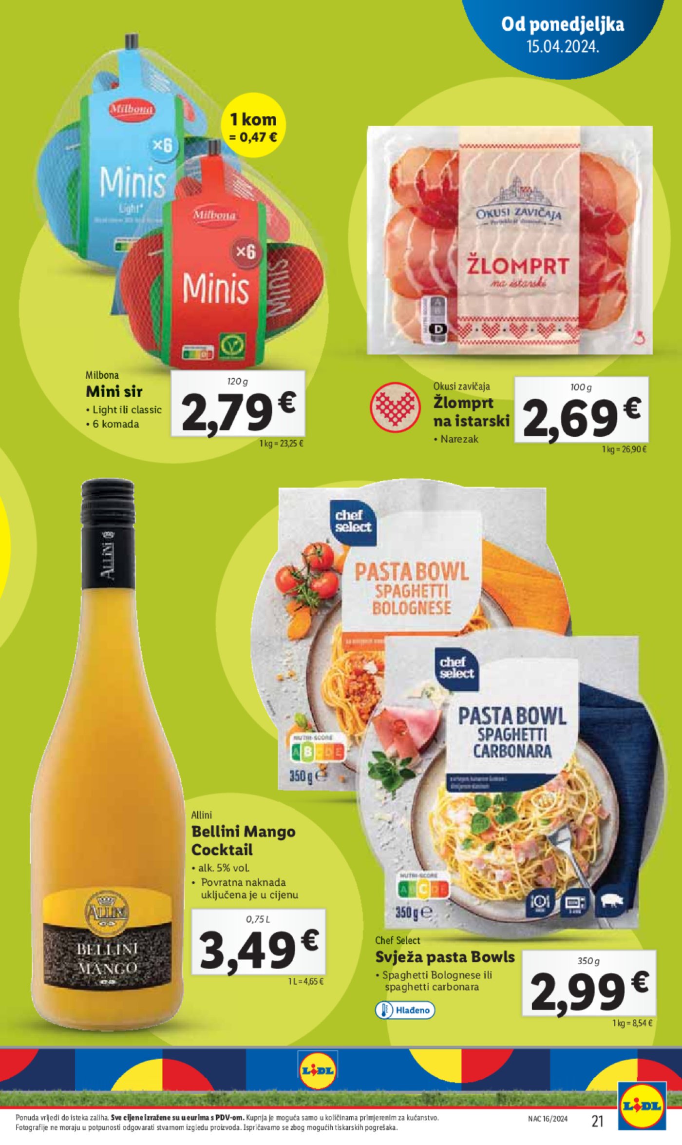 Lidl katalog Super ponuda od ponedjeljka 15.04.-21.04.2024.