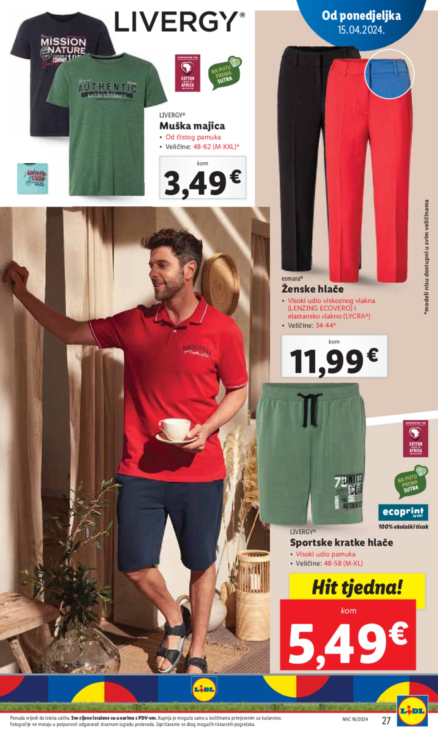 Lidl katalog Super ponuda od ponedjeljka 15.04.-21.04.2024.
