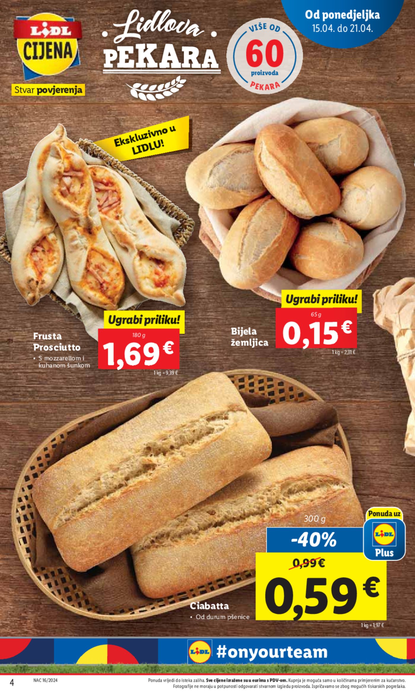 Lidl katalog Super ponuda od ponedjeljka 15.04.-21.04.2024.