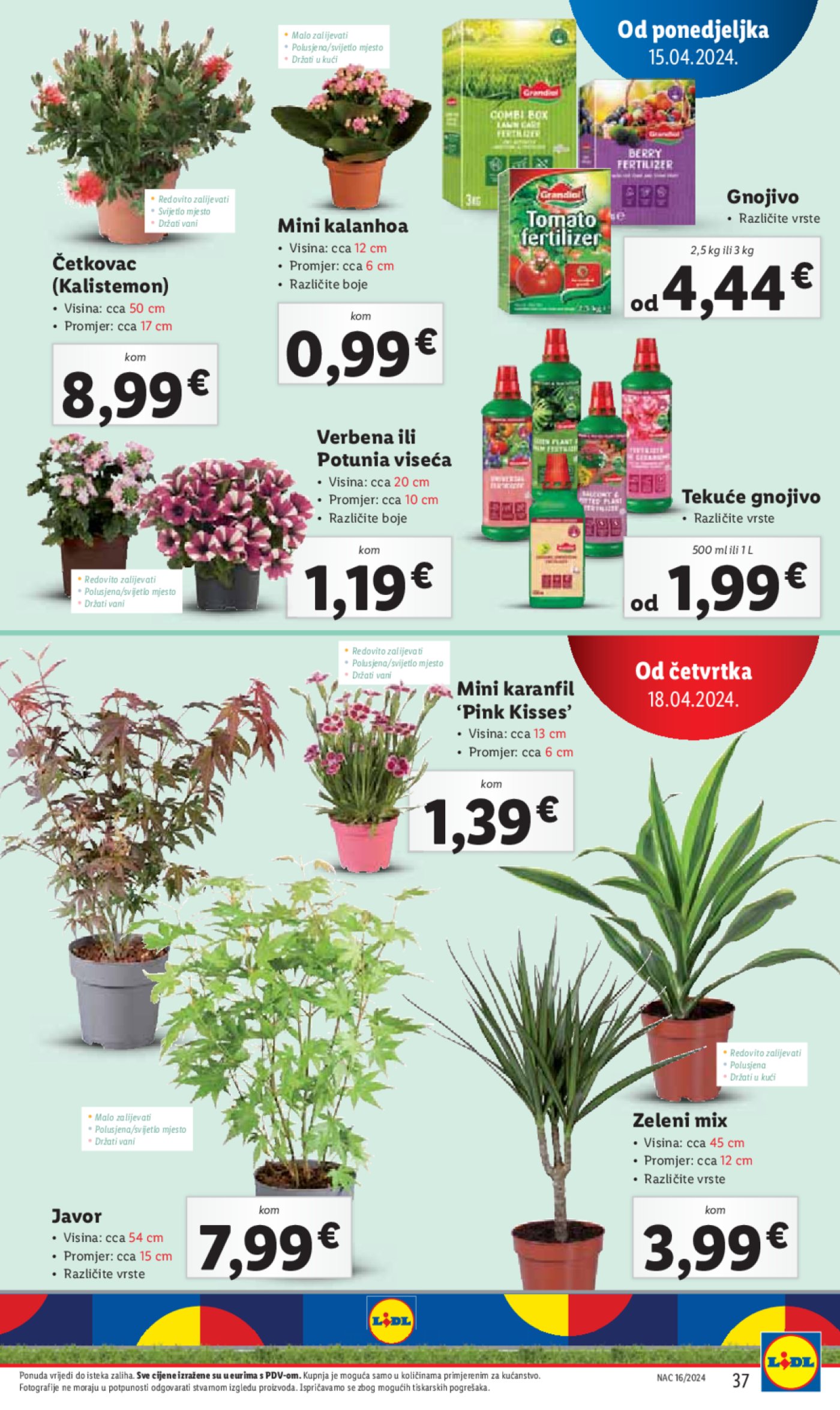Lidl katalog Super ponuda od ponedjeljka 15.04.-21.04.2024.