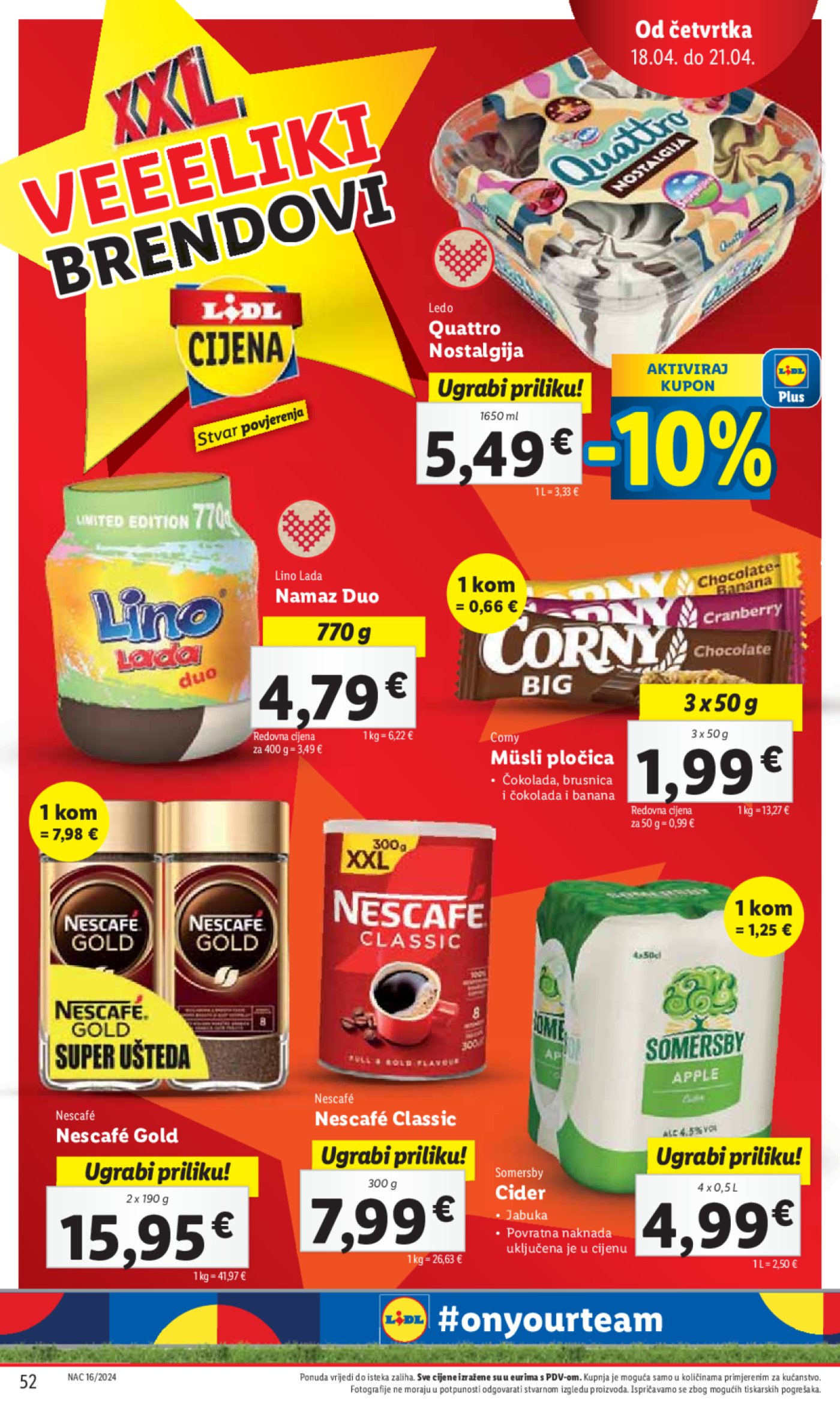 Lidl katalog Super ponuda od ponedjeljka 15.04.-21.04.2024.