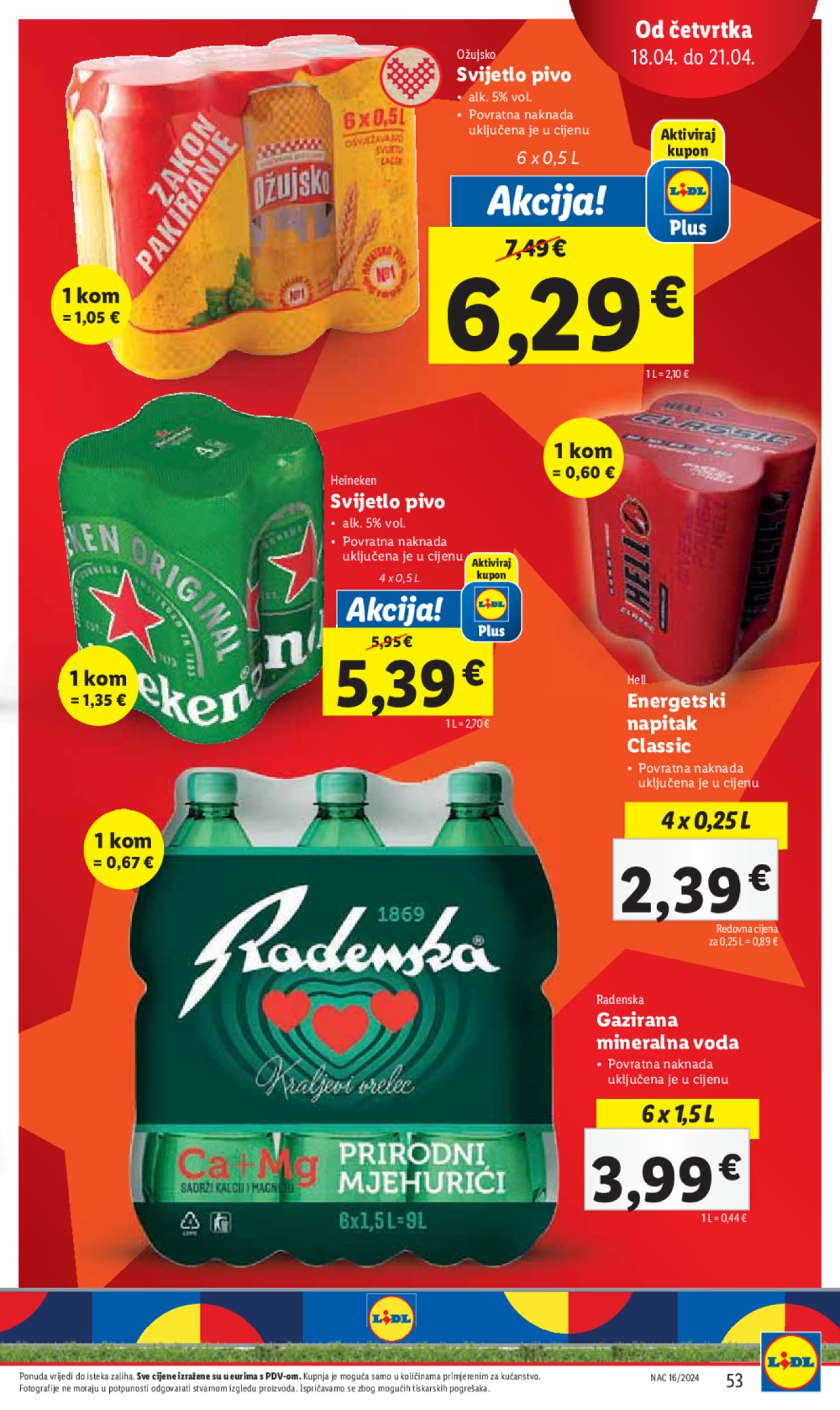 Lidl katalog Super ponuda od ponedjeljka 15.04.-21.04.2024.