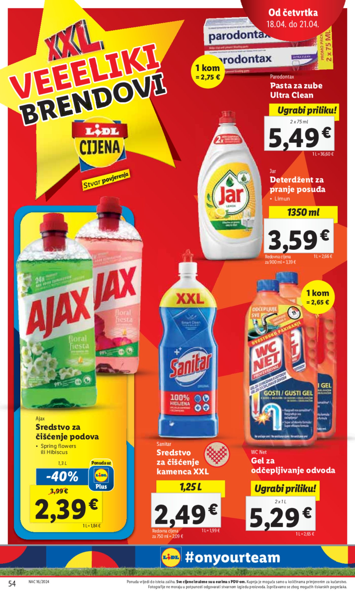 Lidl katalog Super ponuda od ponedjeljka 15.04.-21.04.2024.