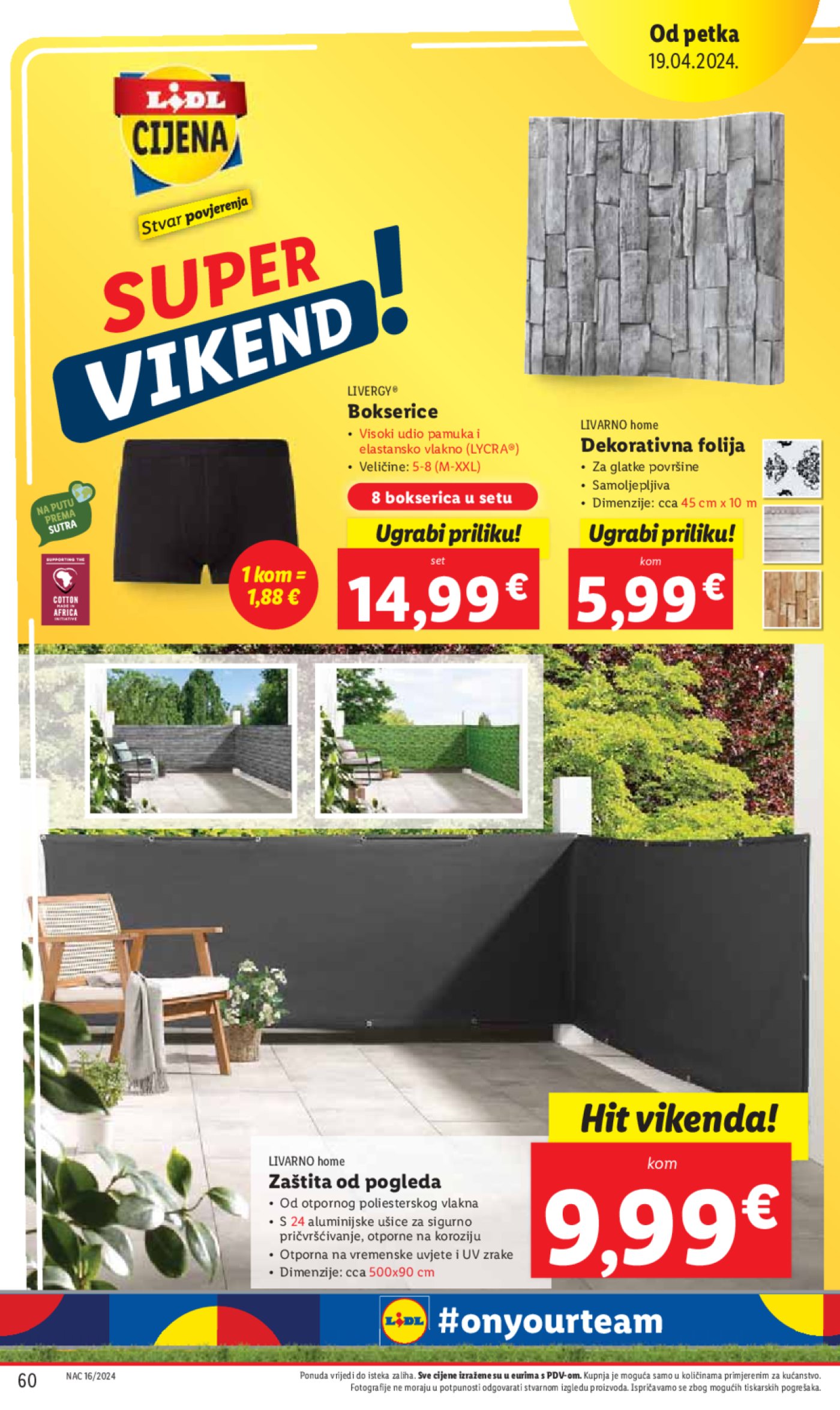 Lidl katalog Super ponuda od ponedjeljka 15.04.-21.04.2024.