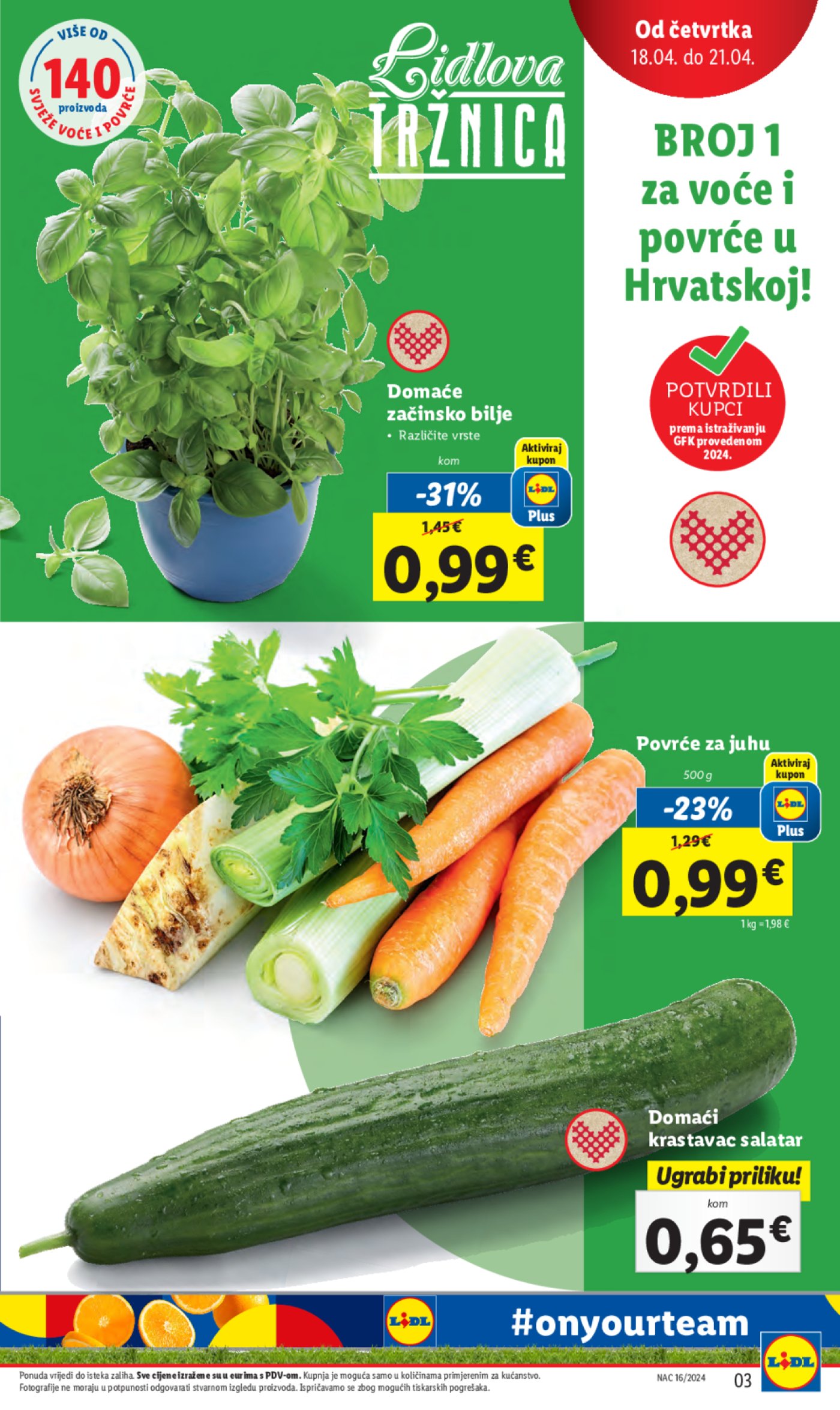 Lidl super ponuda od četvrtka 18.04. - 21.04.2024.
